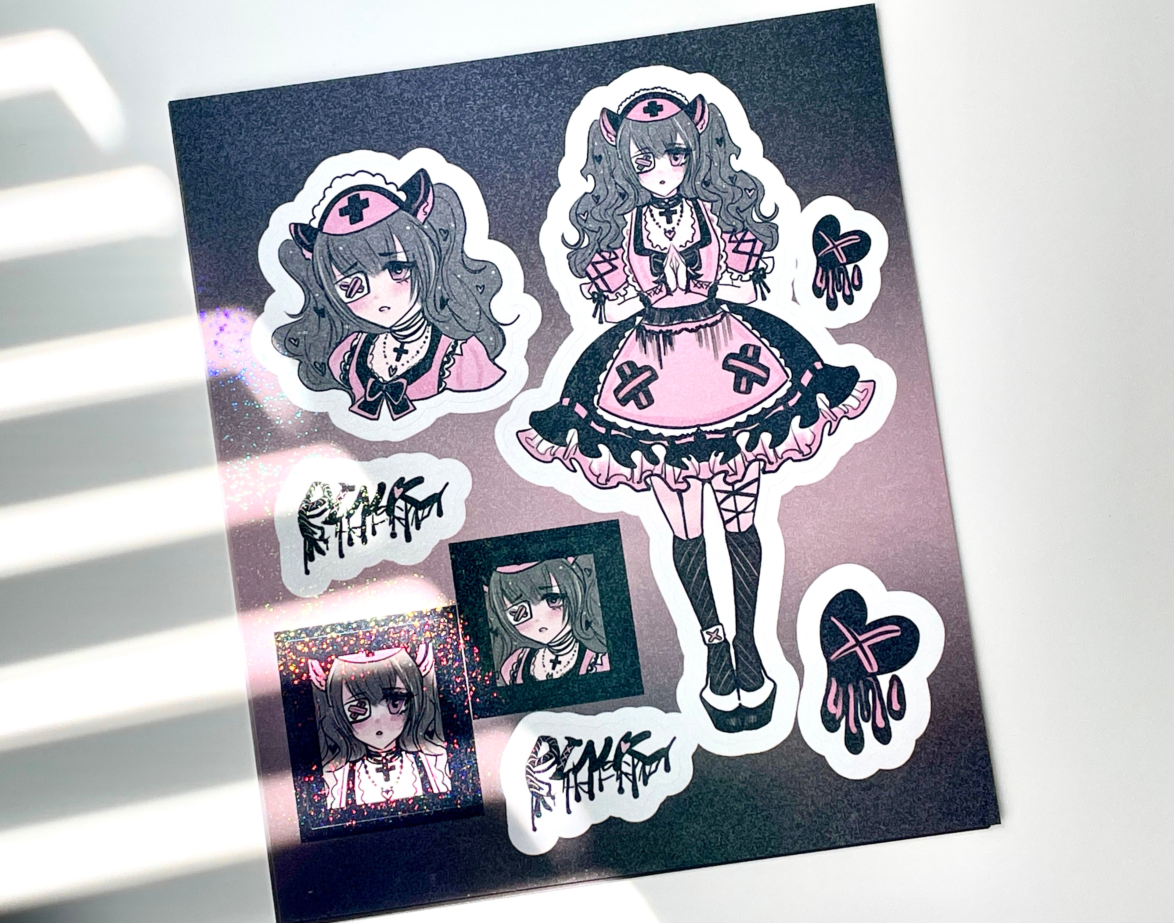 Comic Girl Sticker Sheet