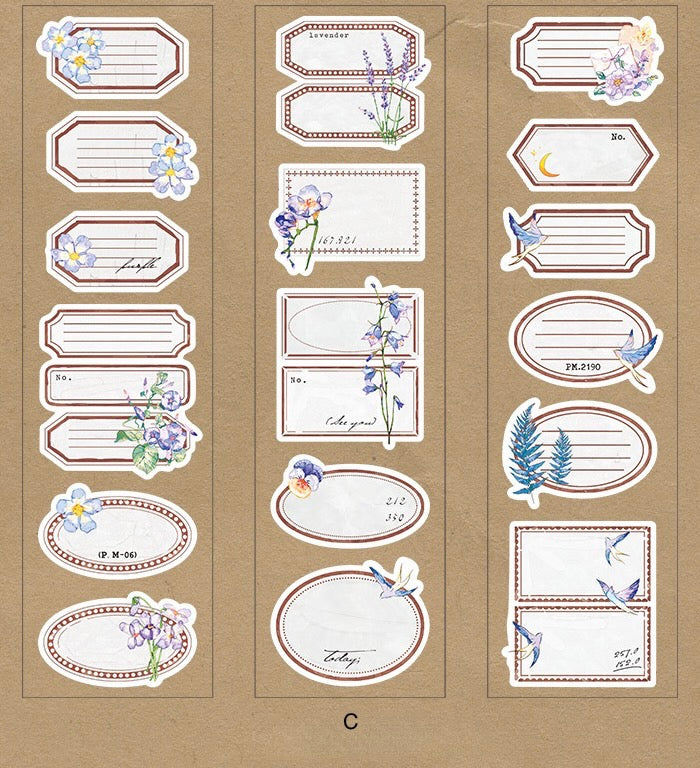 Flower Frame Sticker Sheet