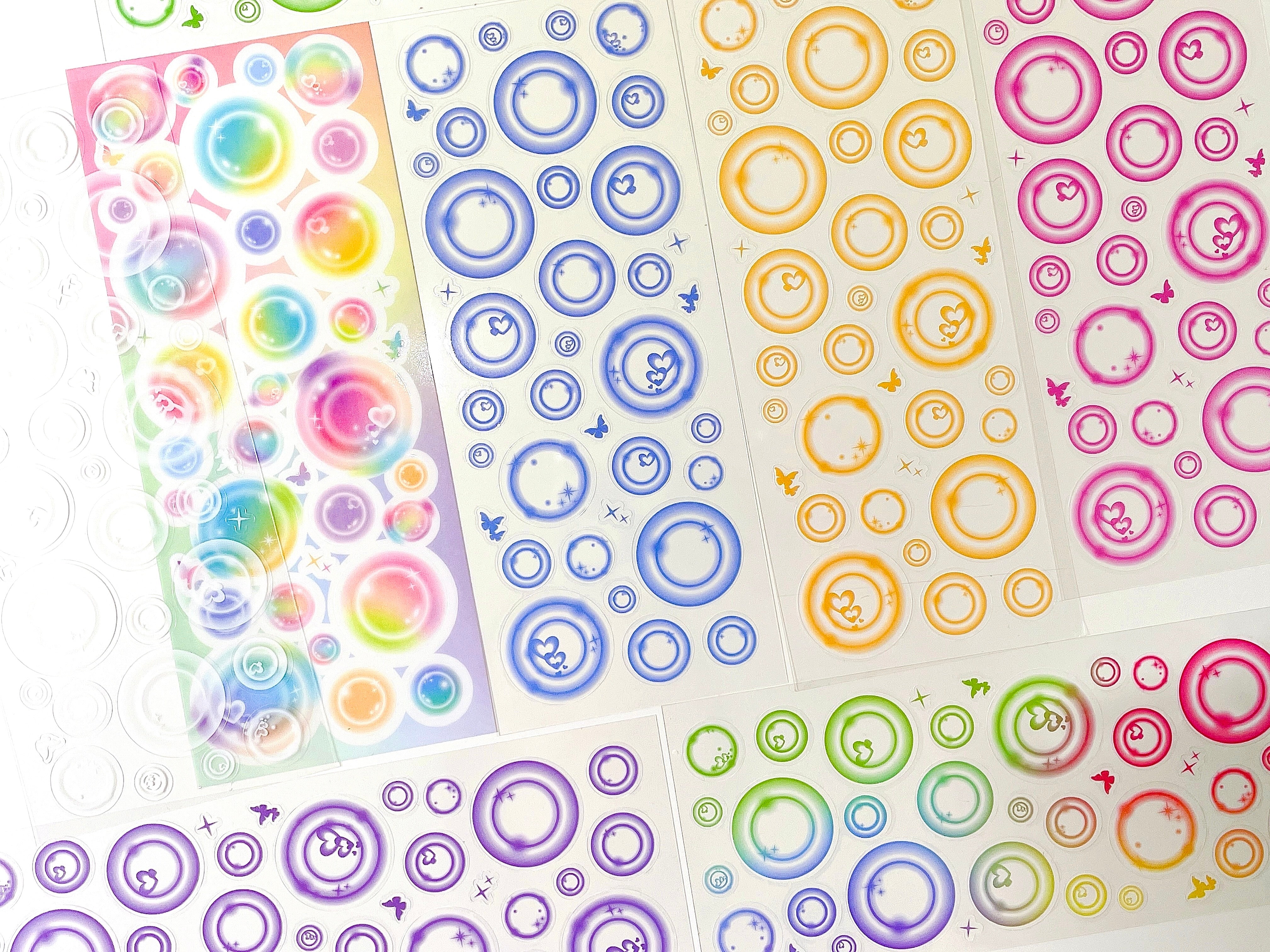 Butterfly and Bubbles Sticker