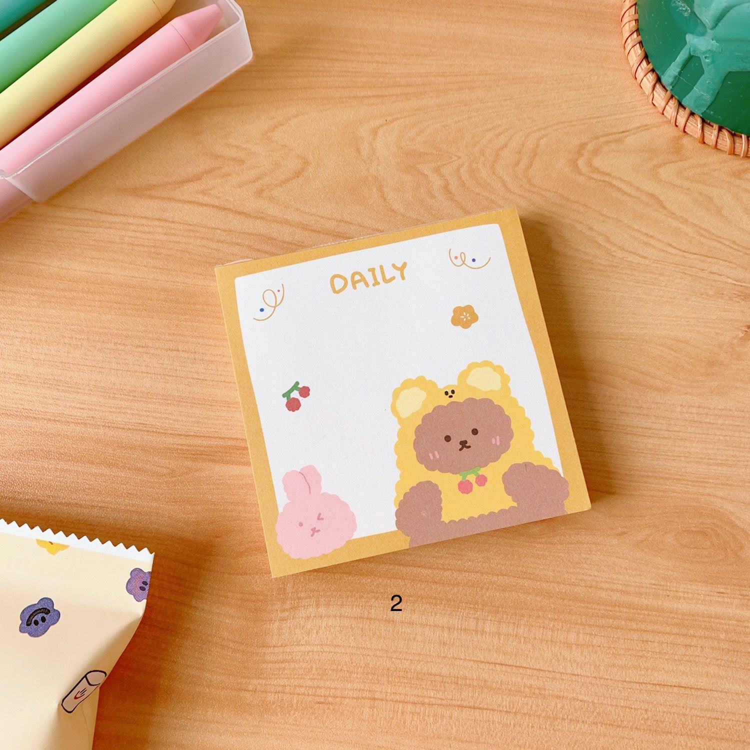 Bunny Bear Memo Pad