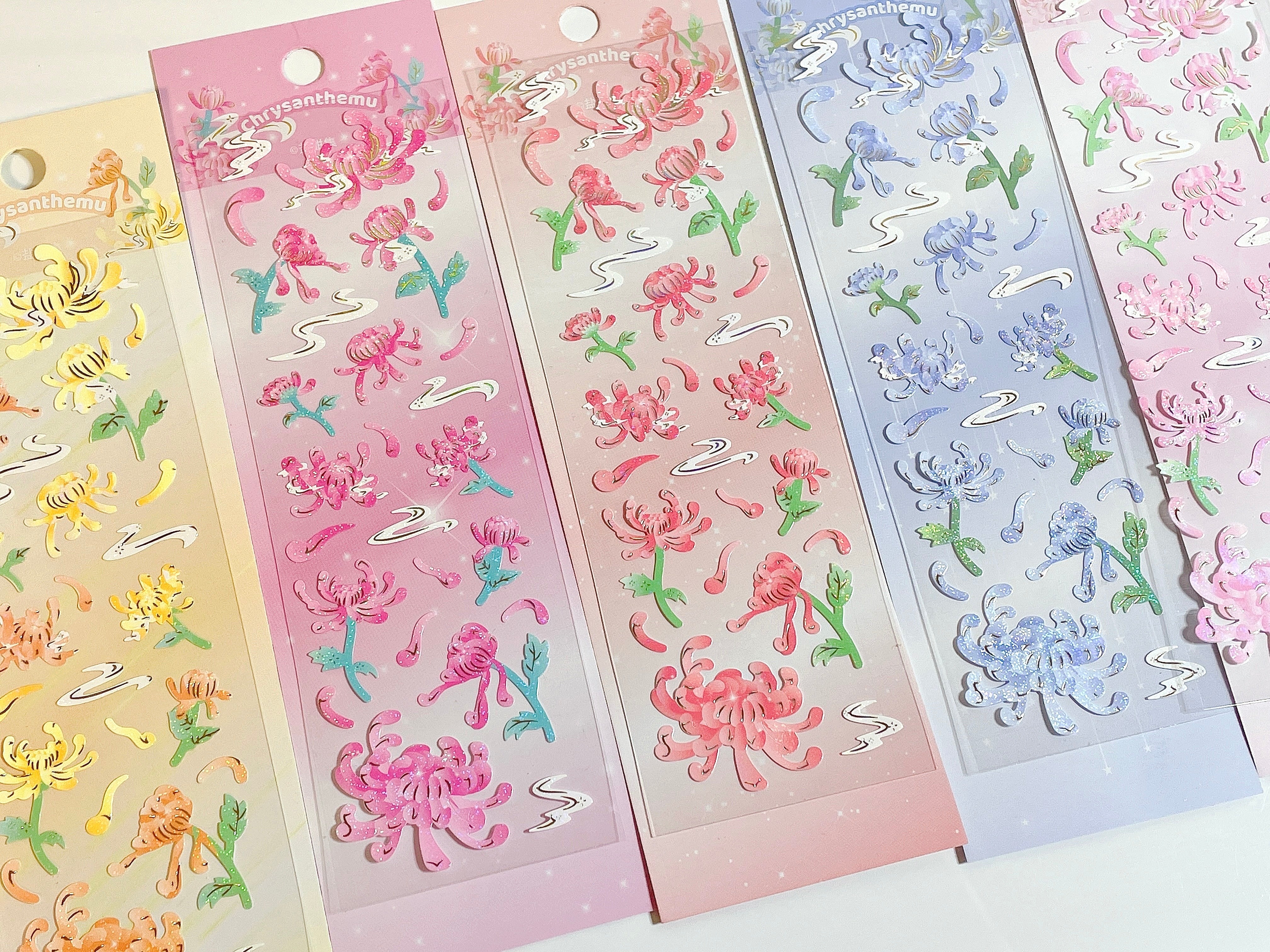 Chrysanthemum sticker sheet