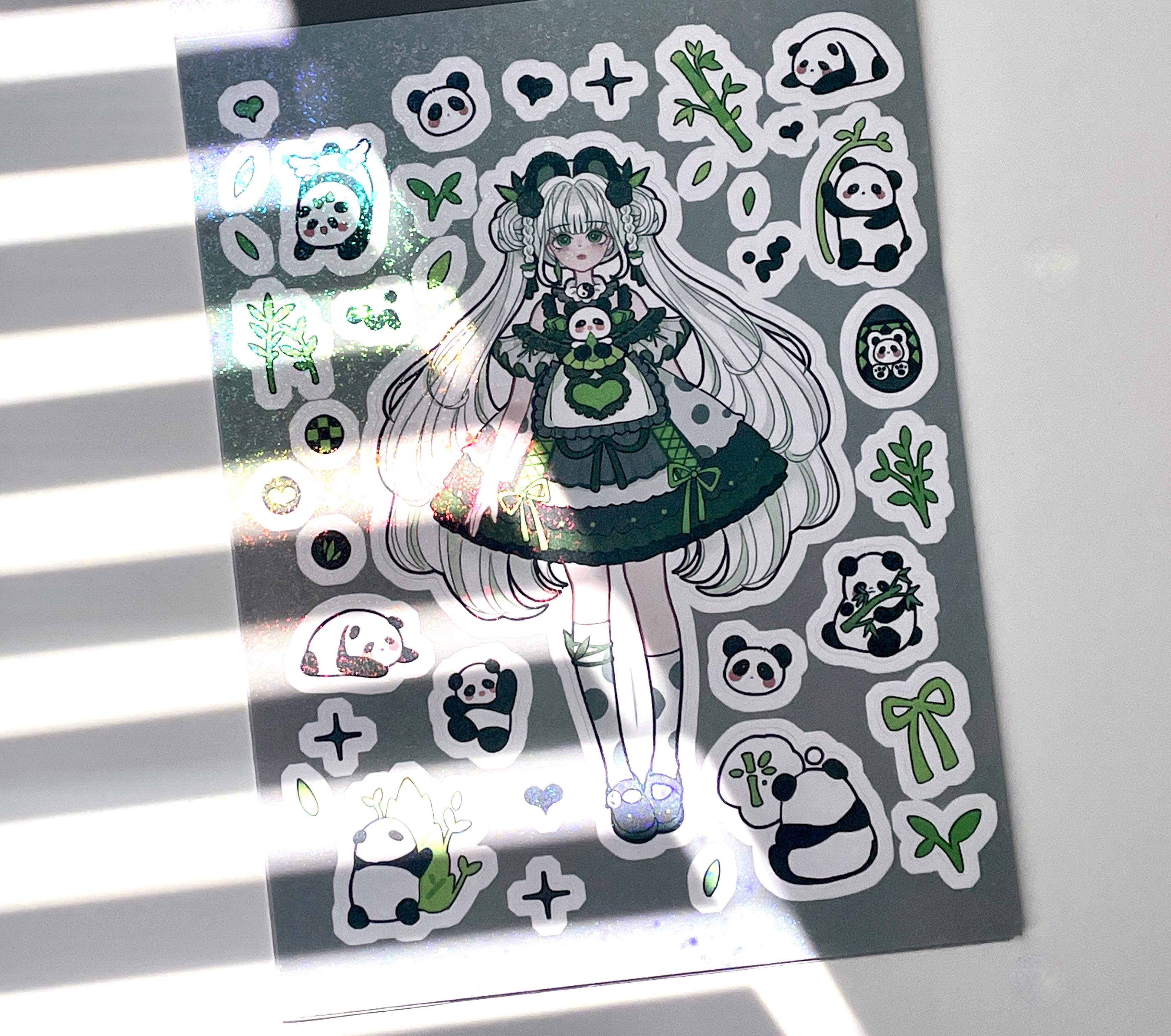 Comic Girl Sticker Sheet