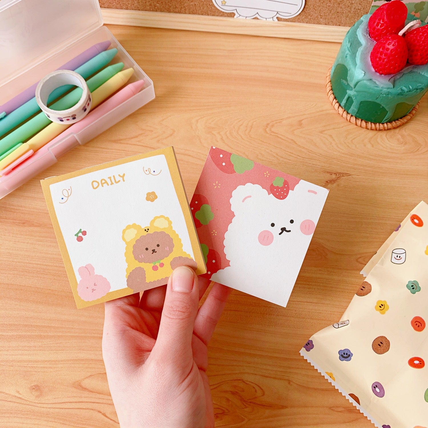 Bunny Bear Memo Pad