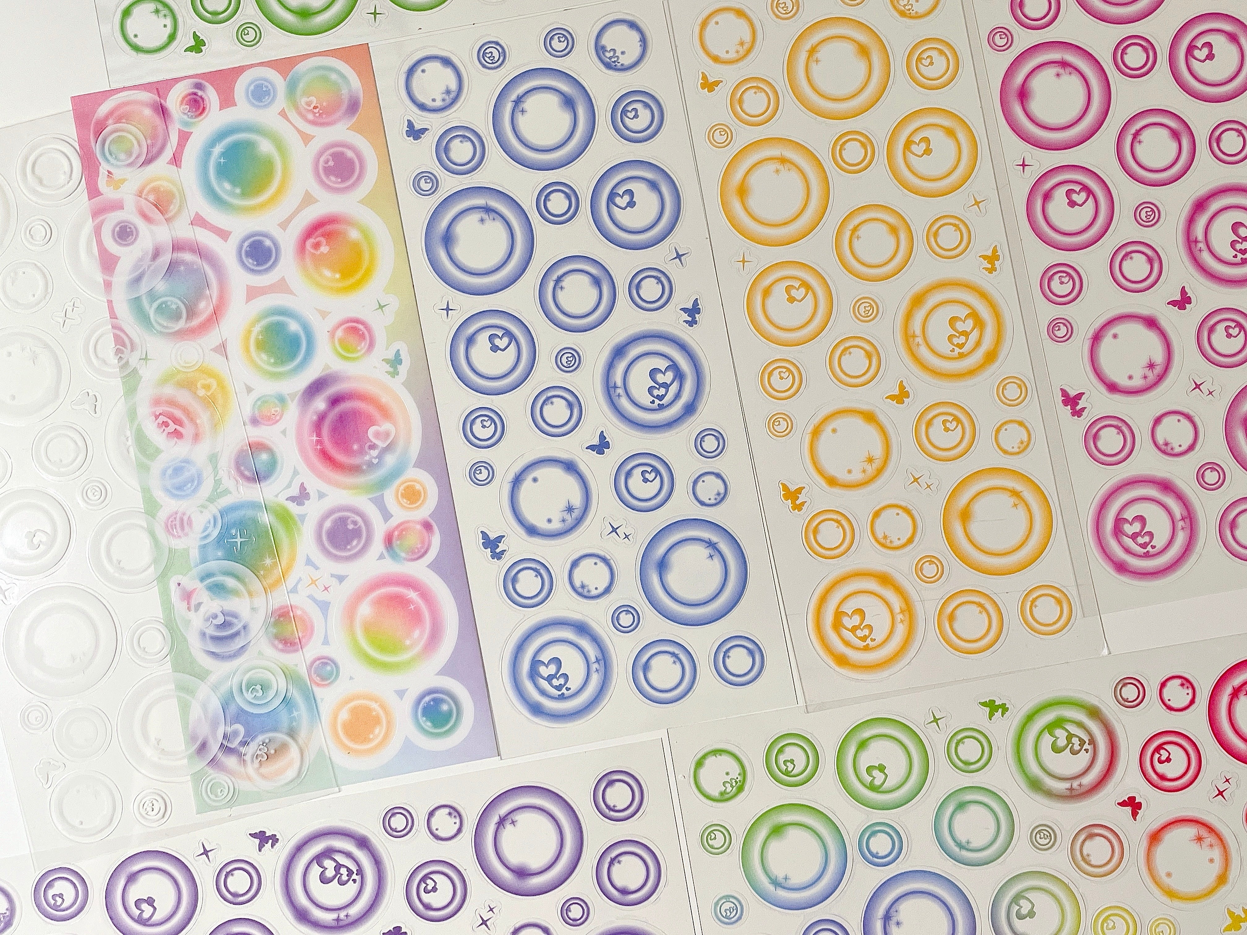 Butterfly and Bubbles Sticker