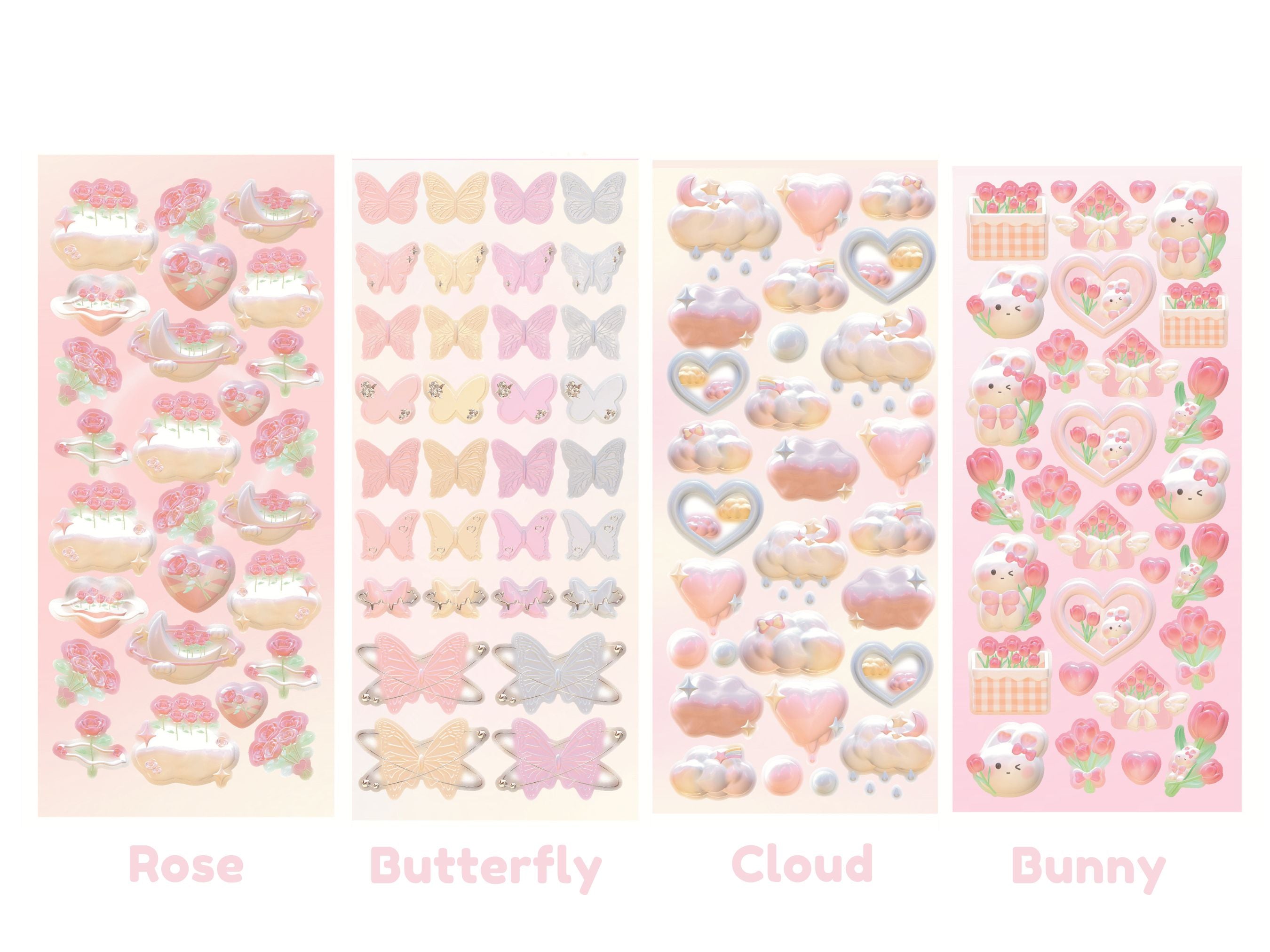 Bunny Cloud Stickers