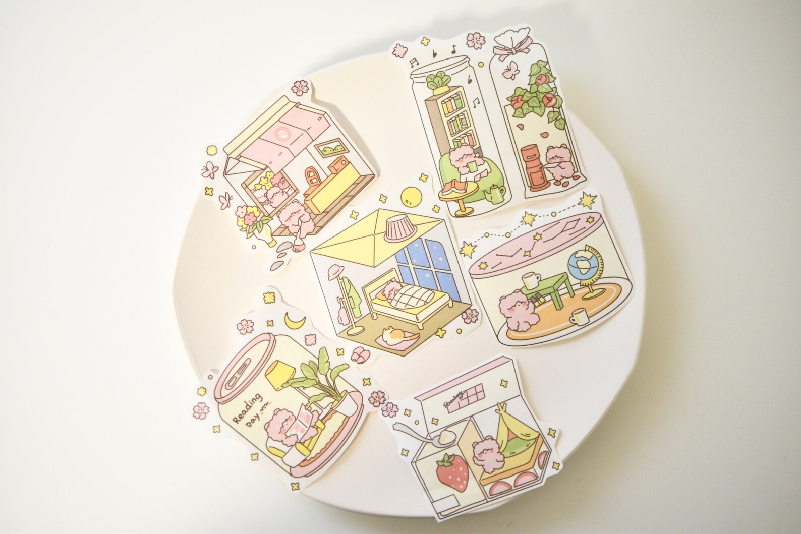 Cute animal stickers, scrapbook stickers, note book sticker