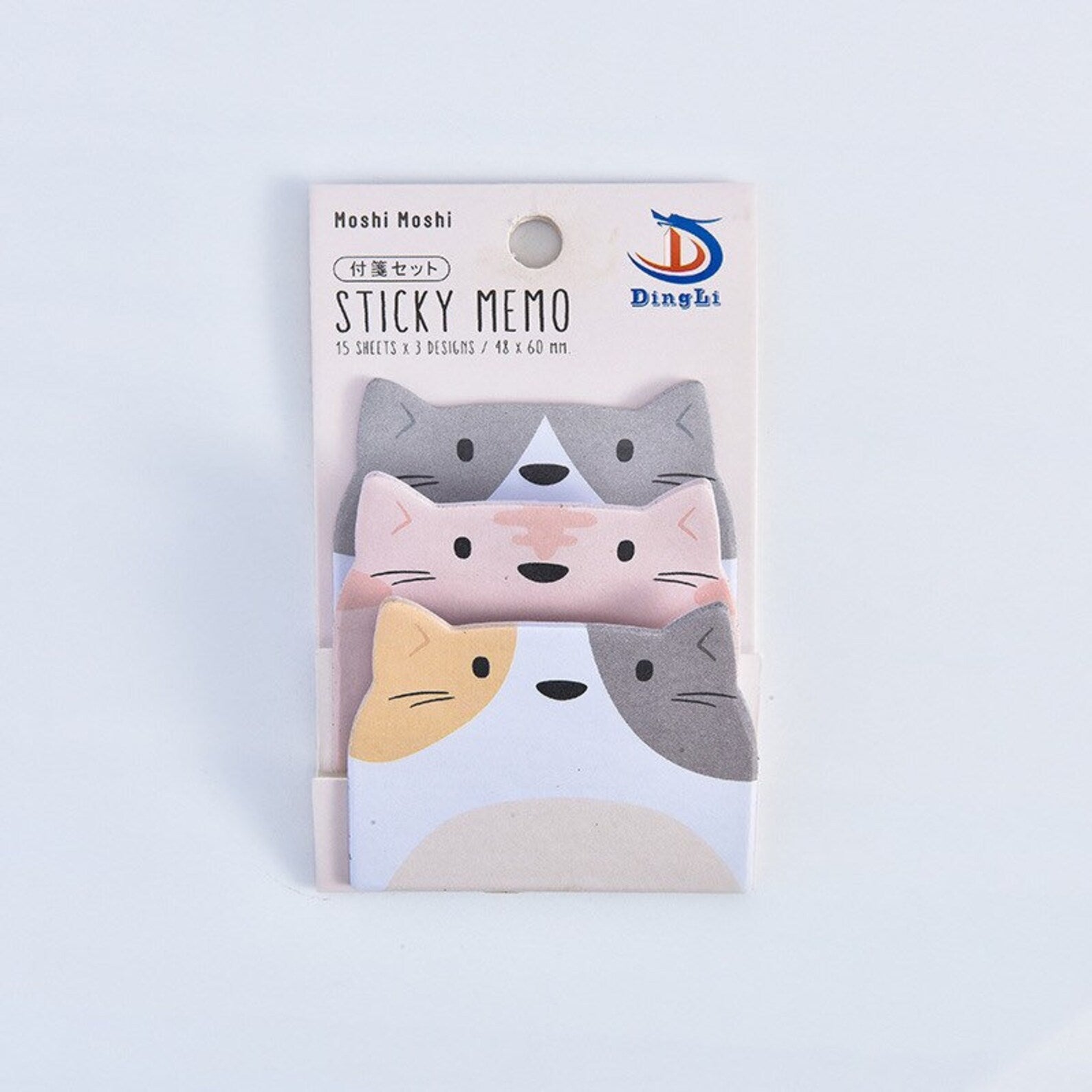 Animal sticky memo pad set