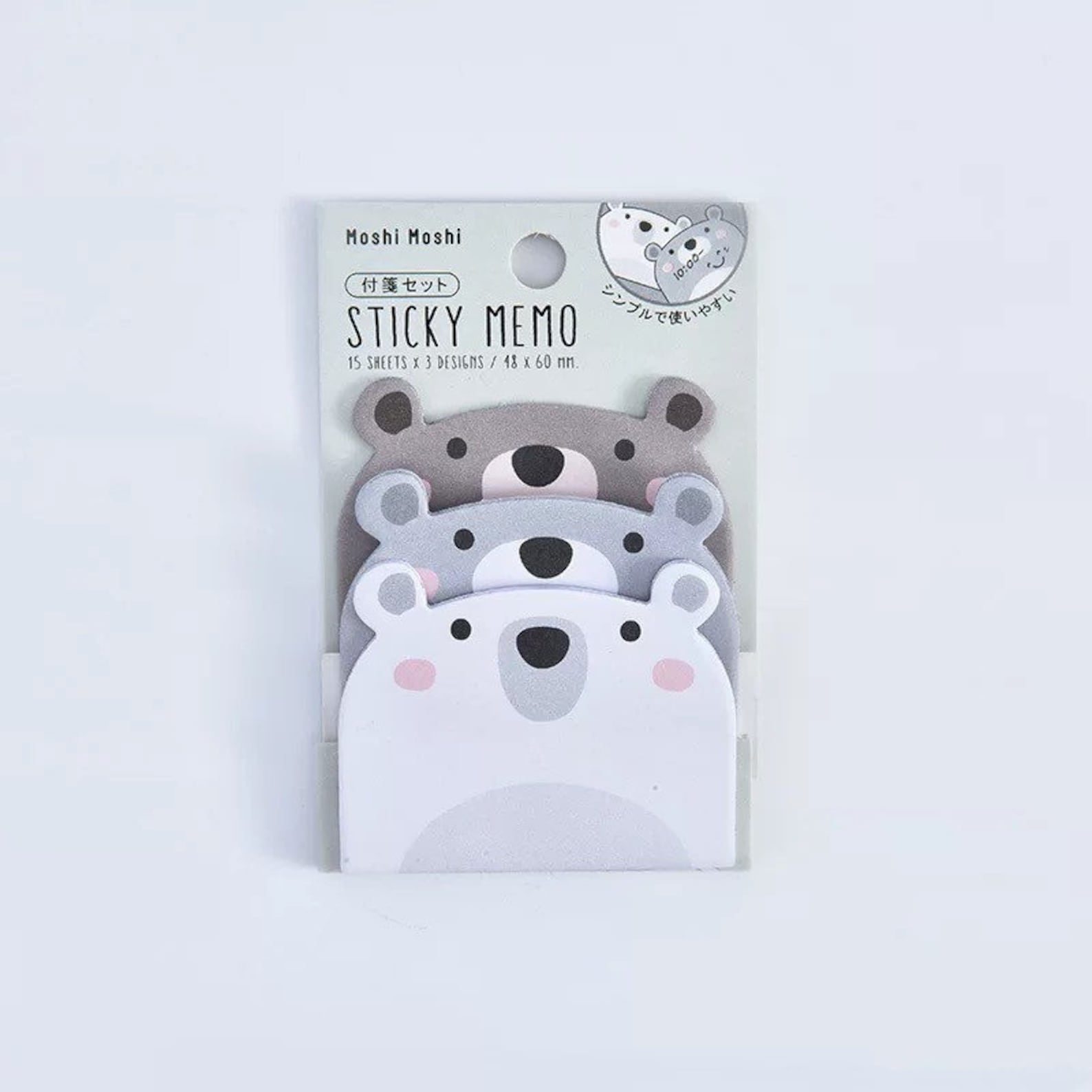 Animal sticky memo pad set