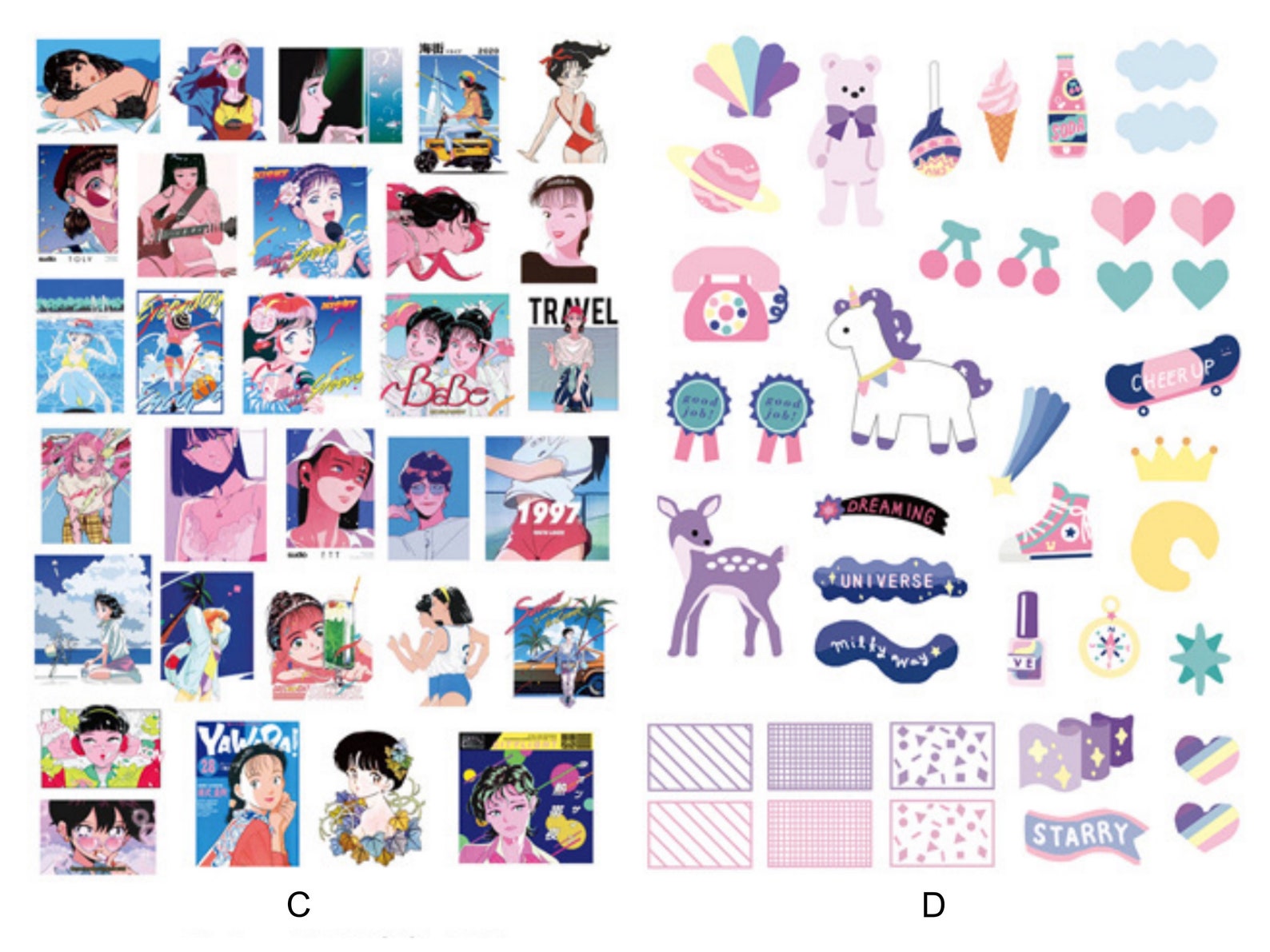 Scrapbooking Deco Sticker Pack