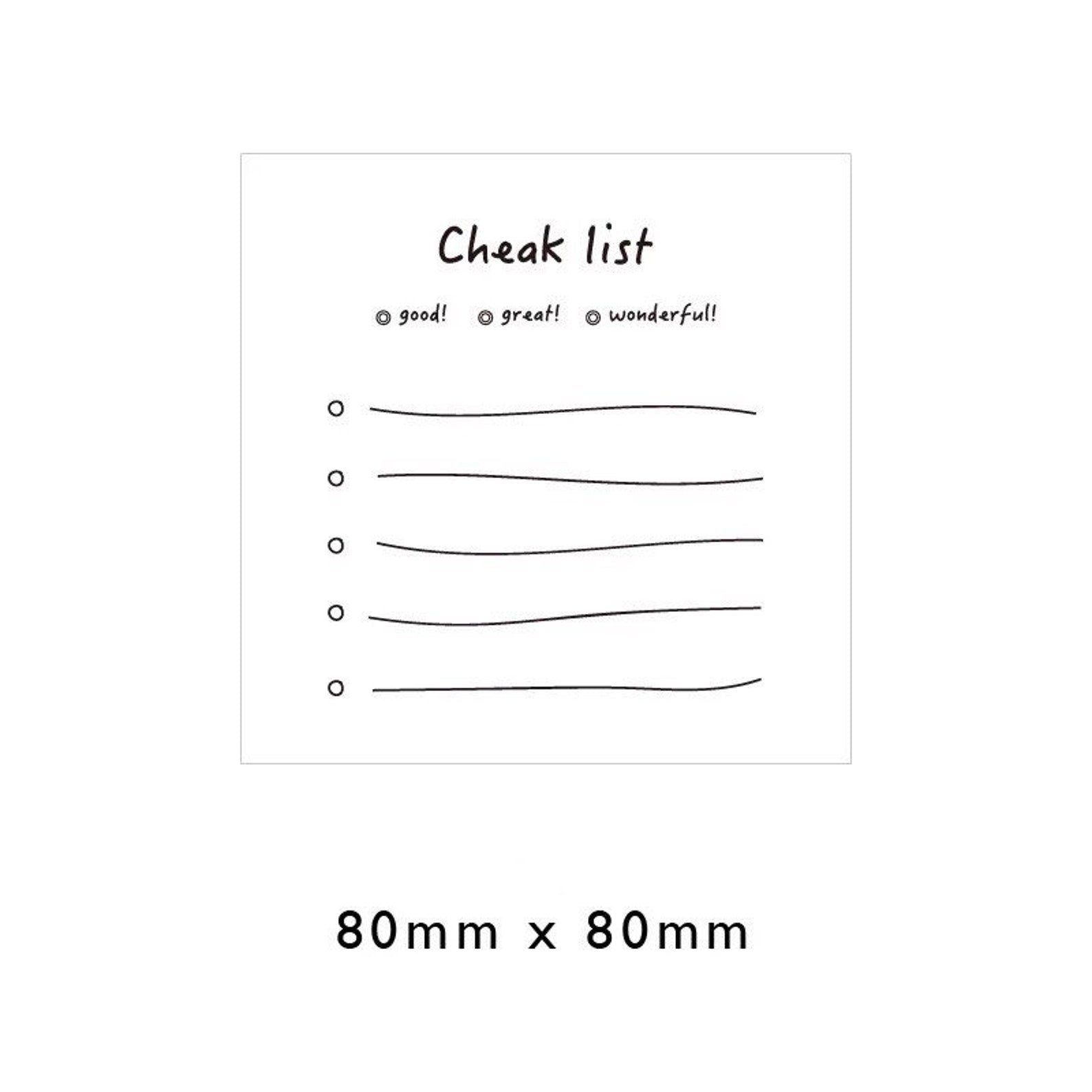 Non Sticky Plan Notepad