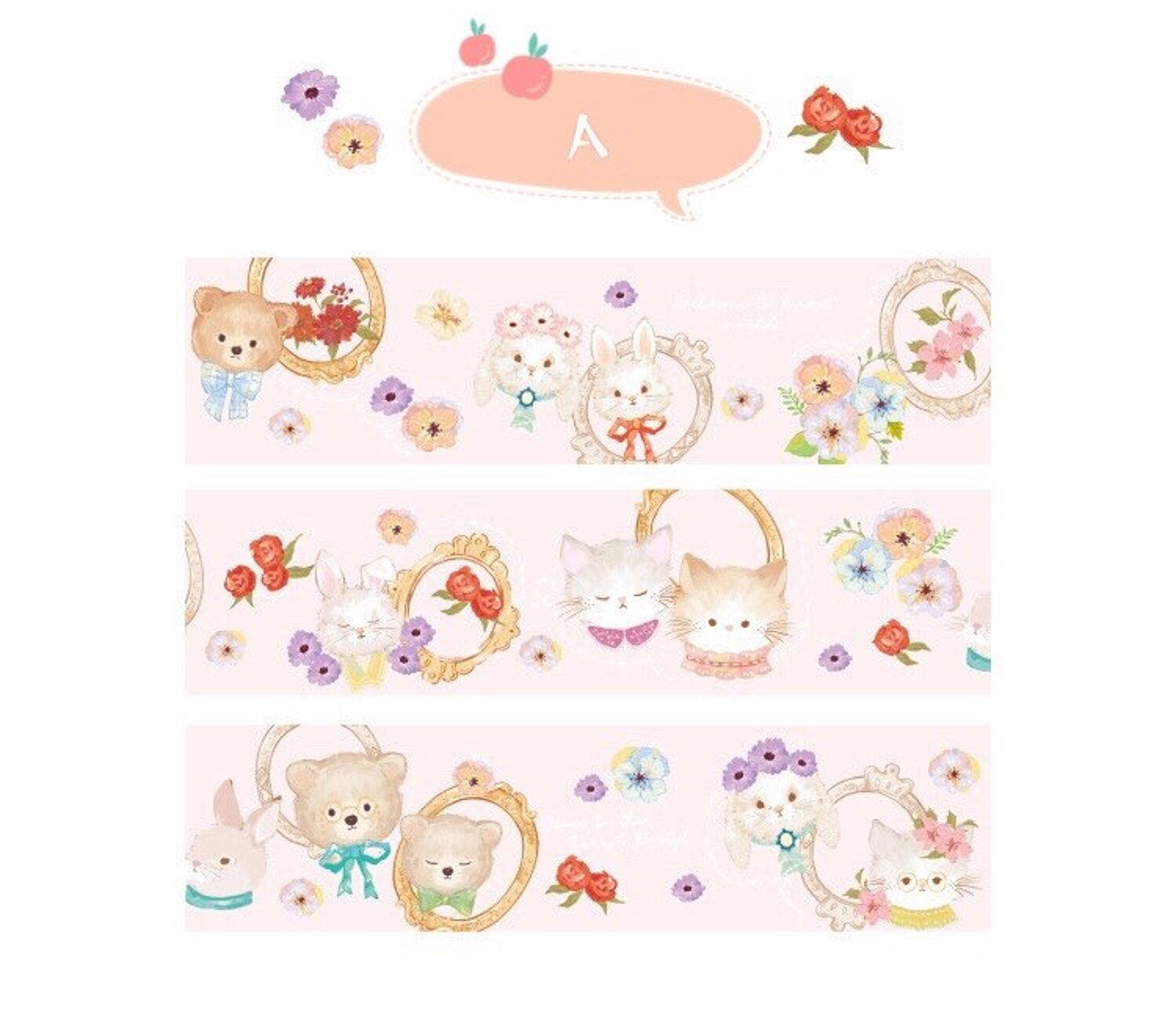 Transparent PET Bird Washi Tape