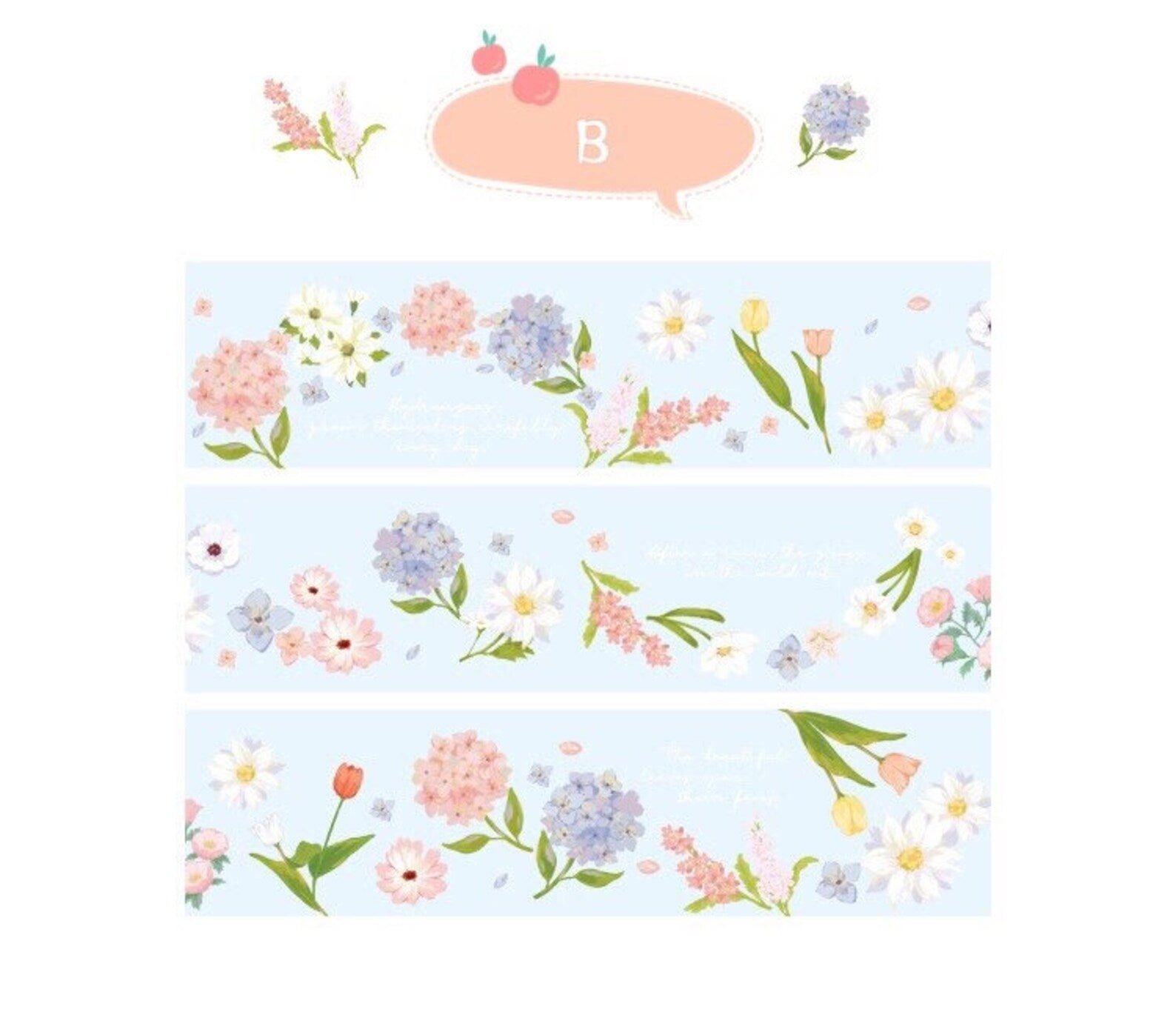 Transparent PET Bird Washi Tape