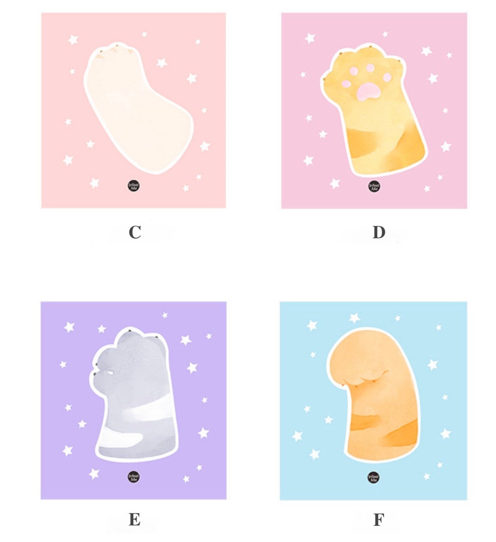 Cat Paw Sticky Memo Pad