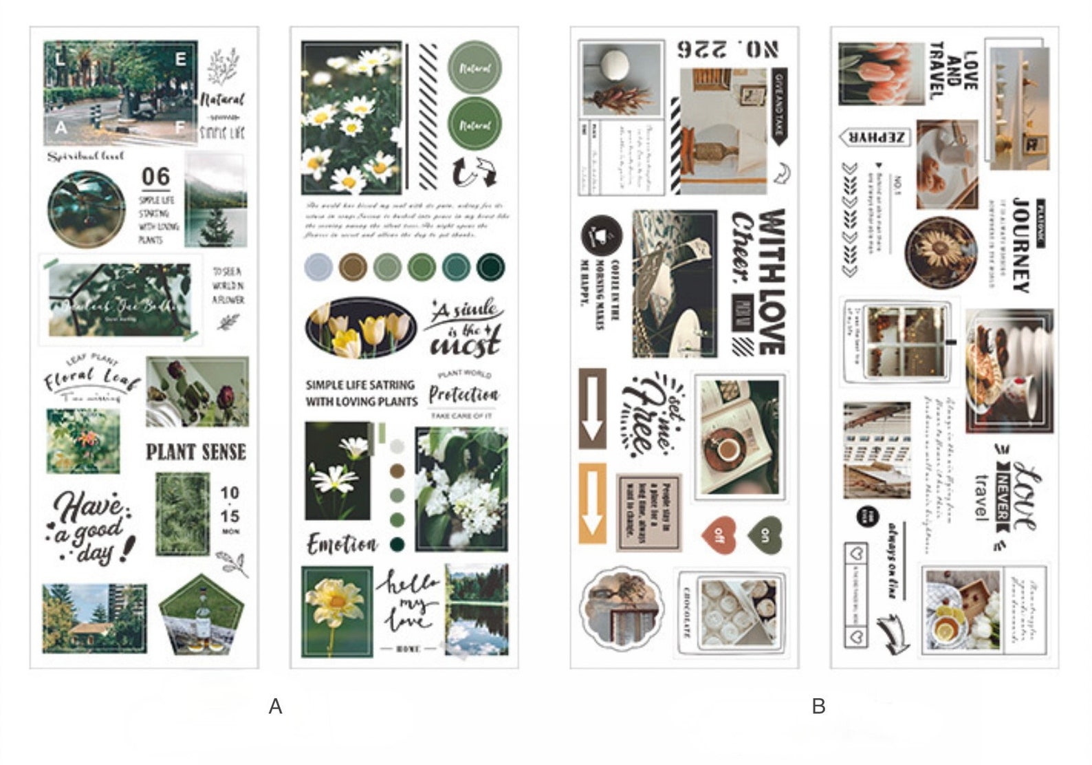 PET Journal Decor Sticker Sheet