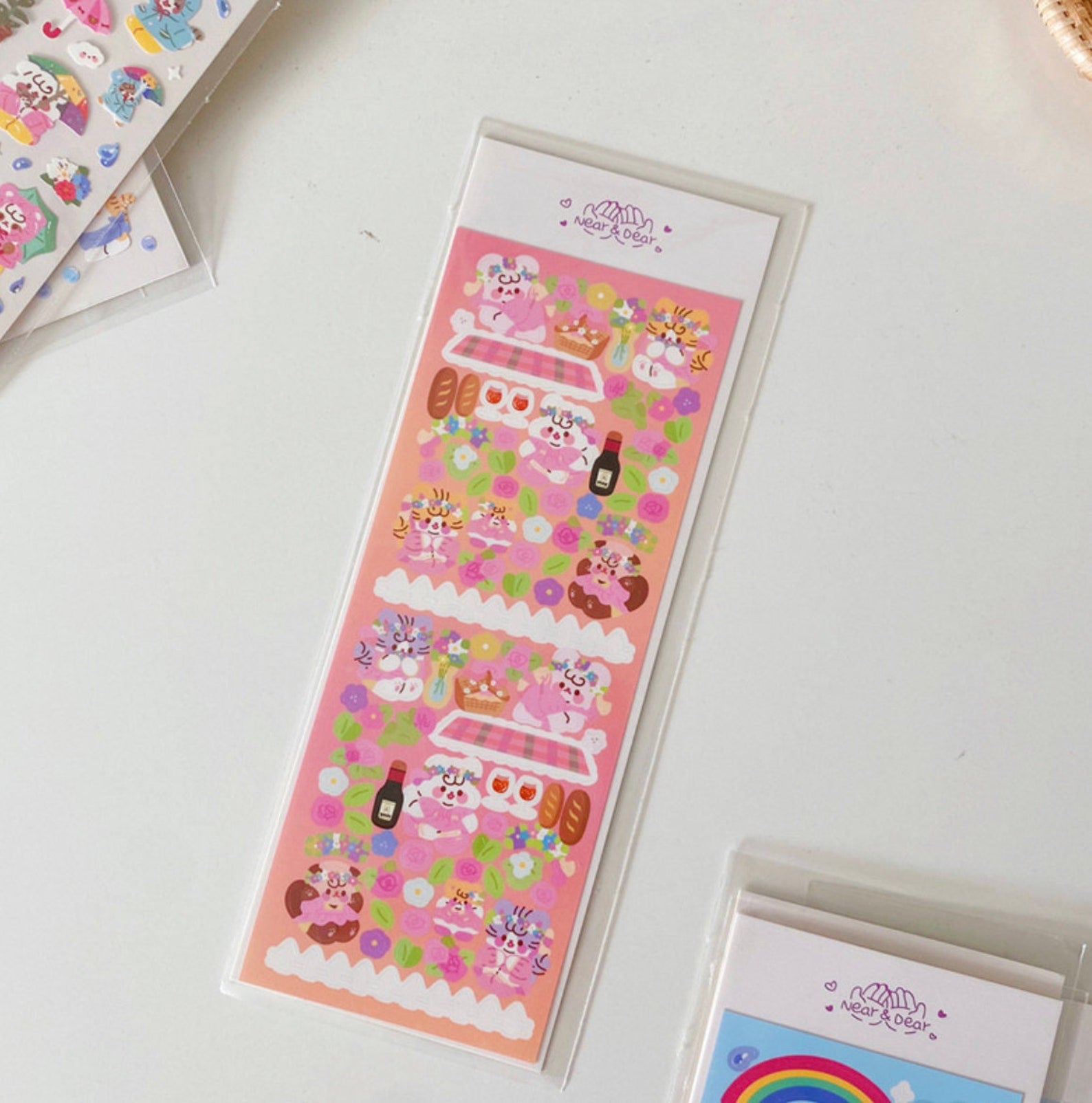 Kawaii deco sticker, toploader sticker, scrapbook, journal, planner sticker