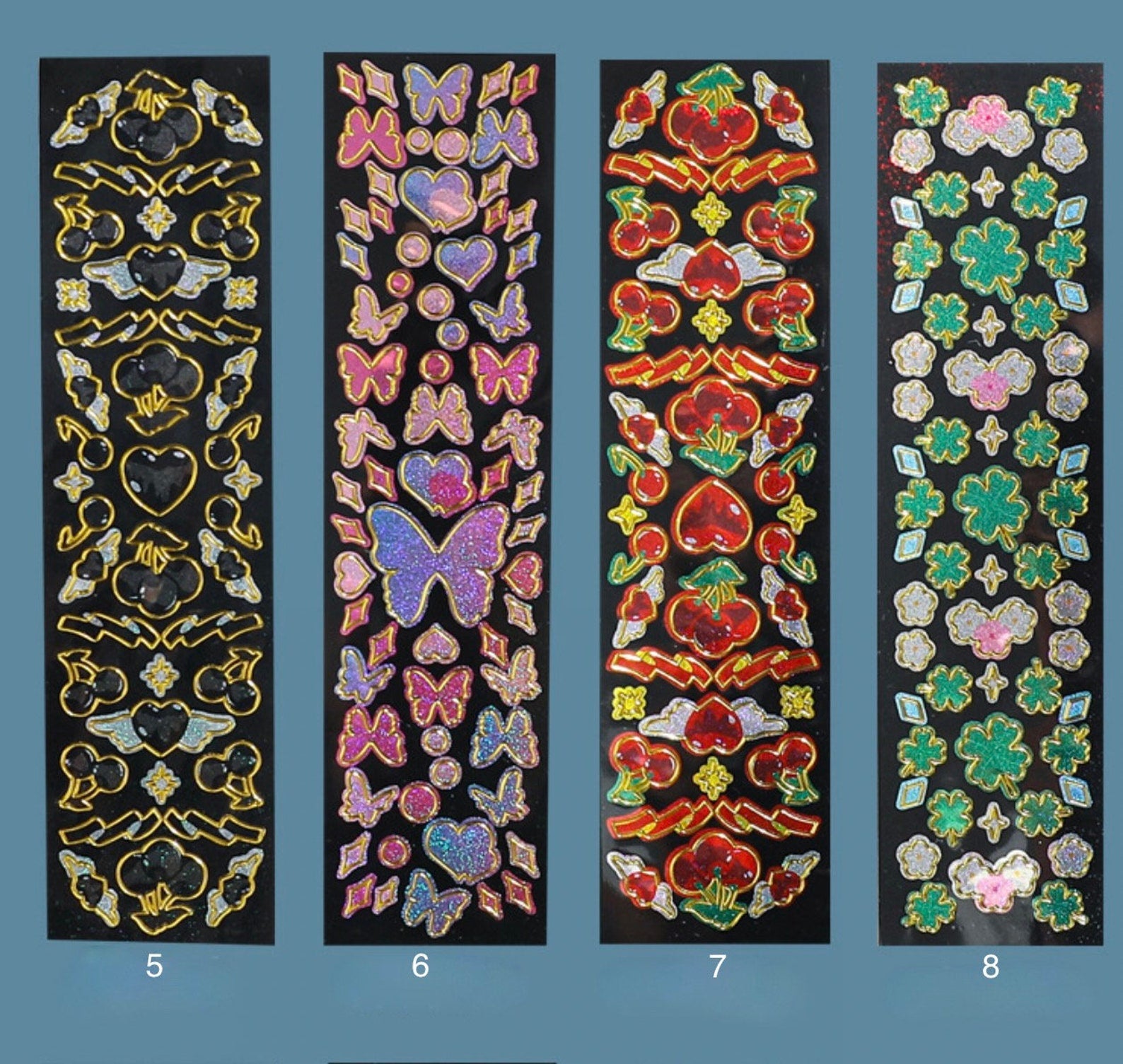 Butterfly & Heart Stickers