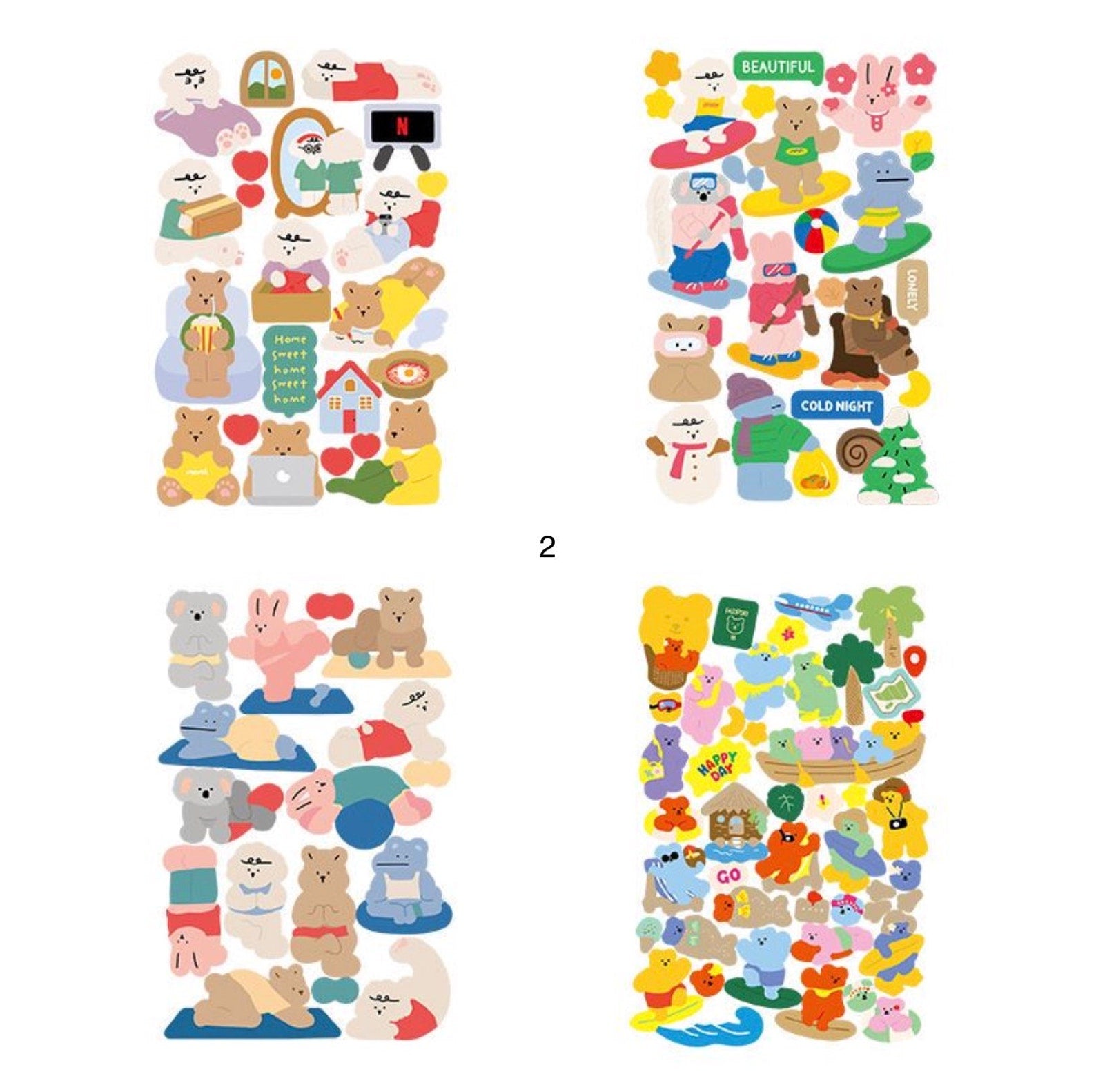 PVC Animal Deco Stickers