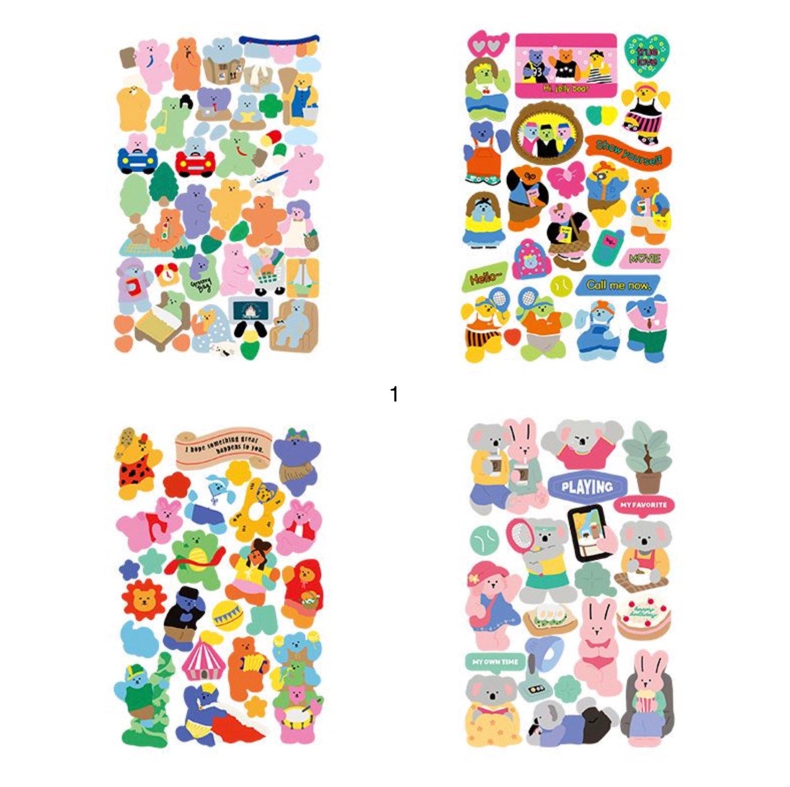 PVC Animal Deco Stickers