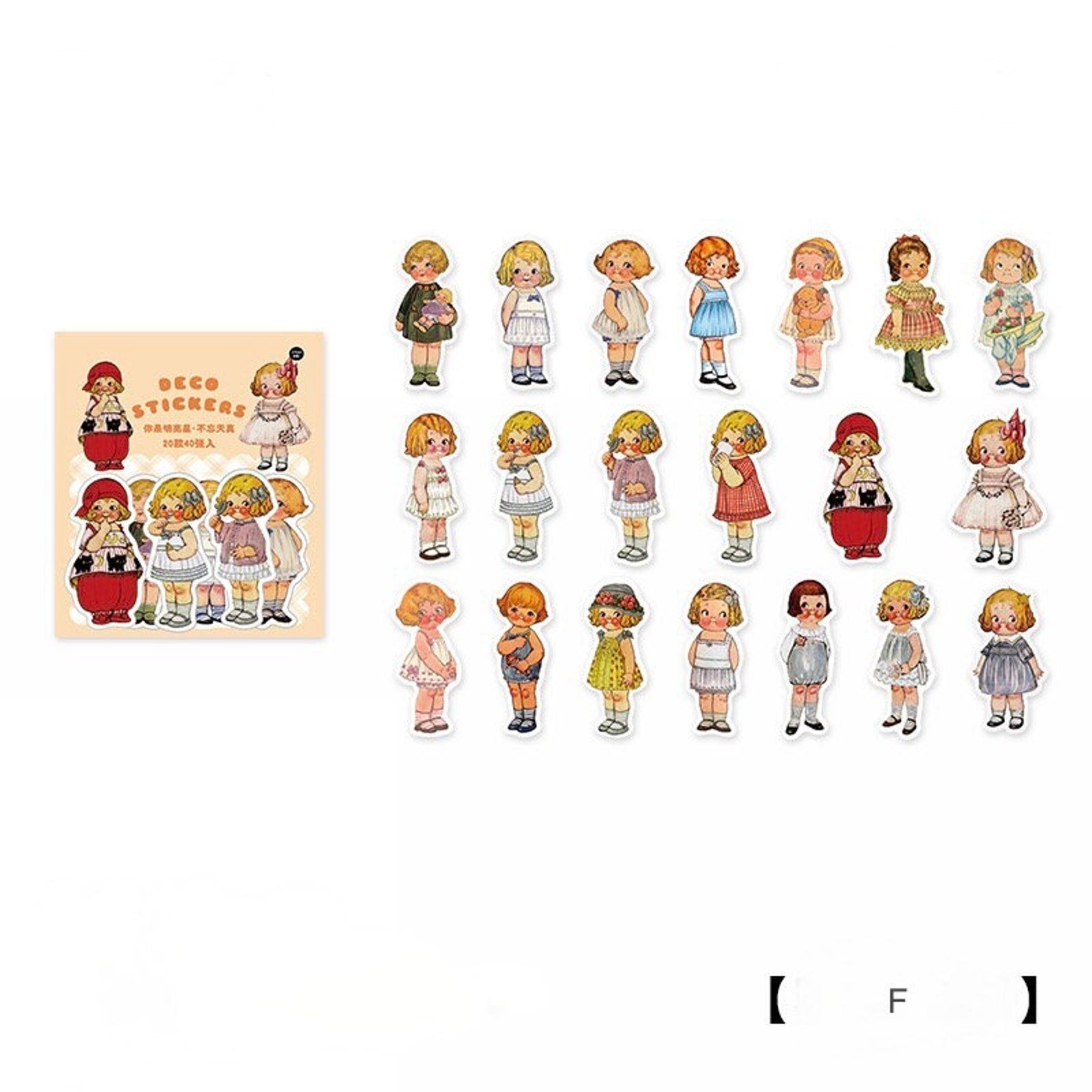 Cute girl sticker pack, cool guy stickers, boy and girl stickers, OOTD sticker, scrapbooking stickers