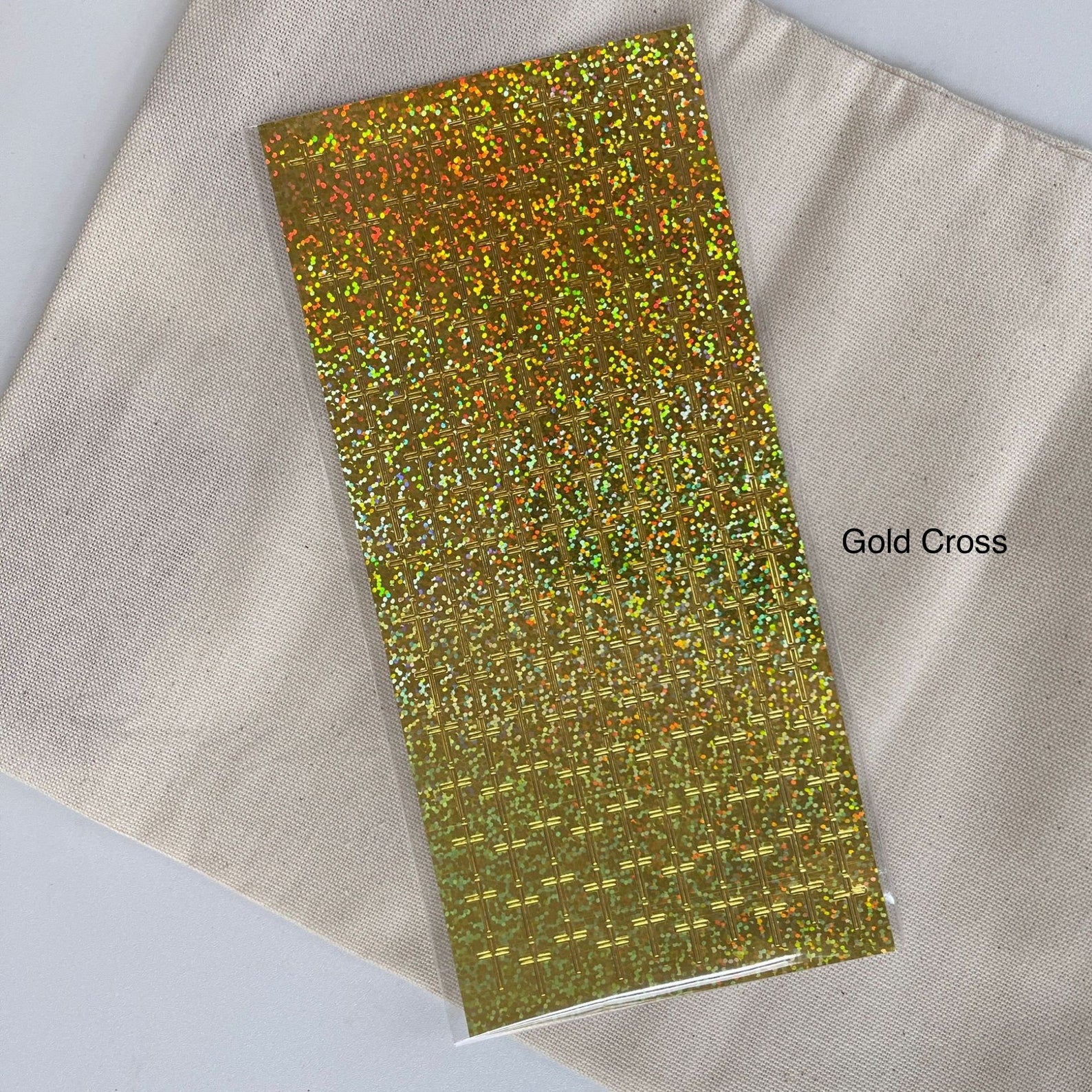 Metalic toploader deco sticker sheet, holographic card making sticker, moon and star sticker, chain stickers