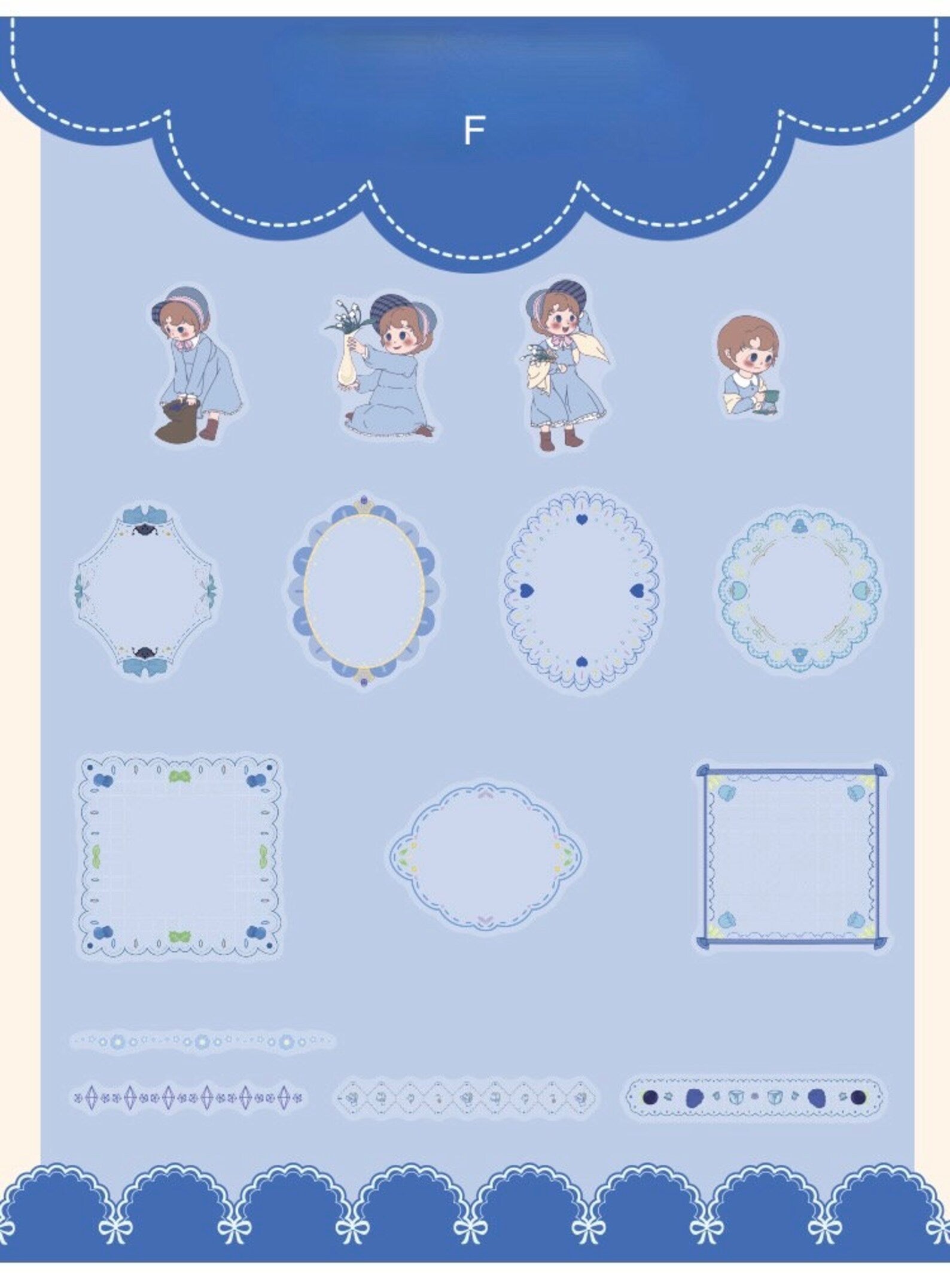 Cute Girl Deco Stickers