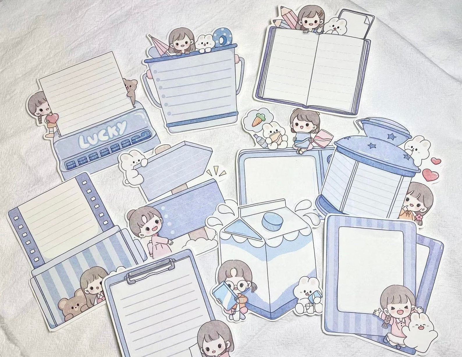 Cute Girl Paper Note