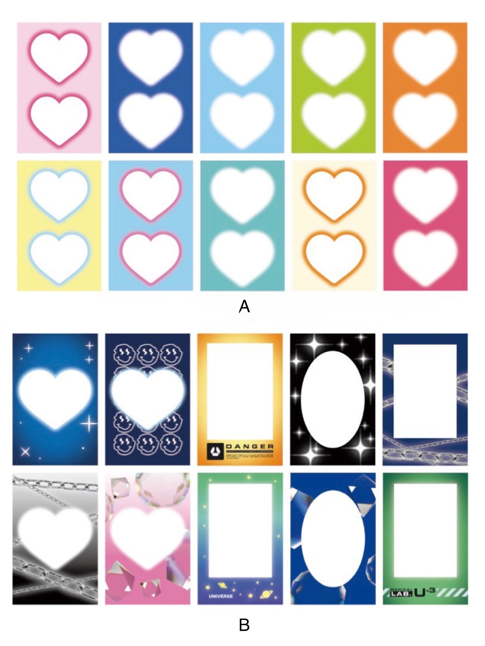 Photo Frame Deco Sticker Set