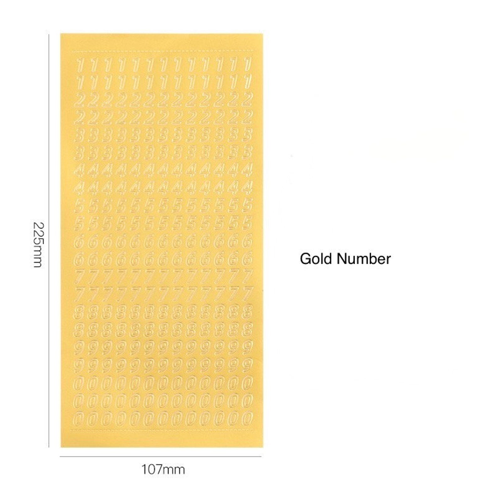 Alphabet Letter & Number Sticker Sheet