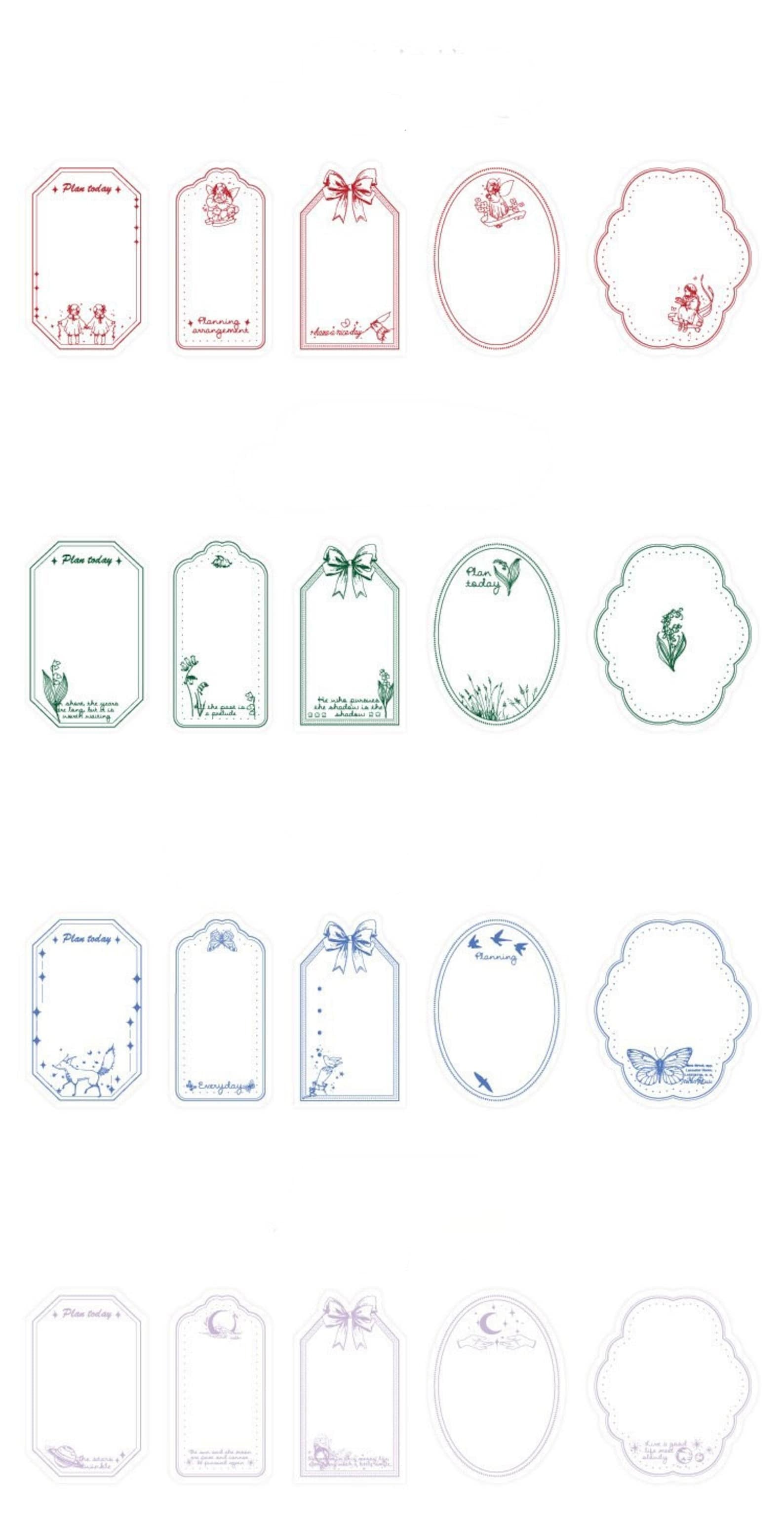 Set of 4 Packs Vintage Lace Frame Scrapbooking Paper