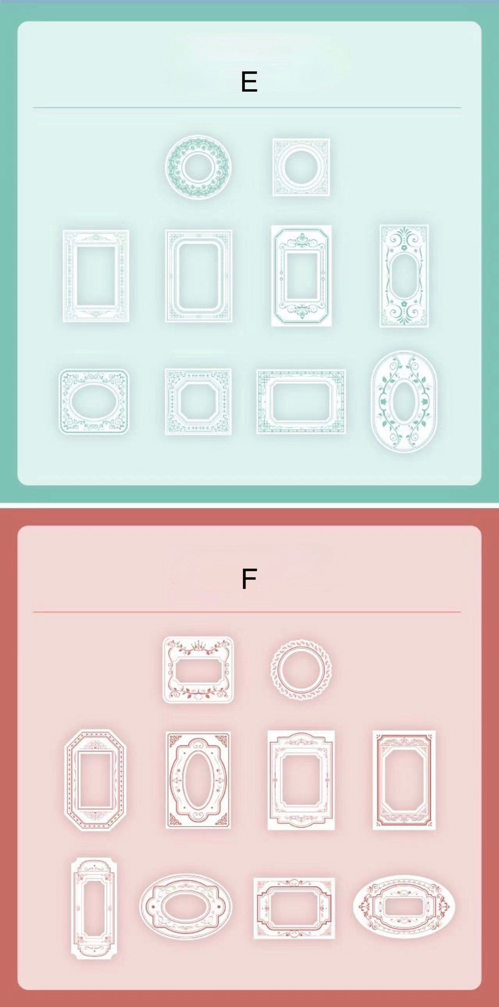 Small Lace Frame Paper