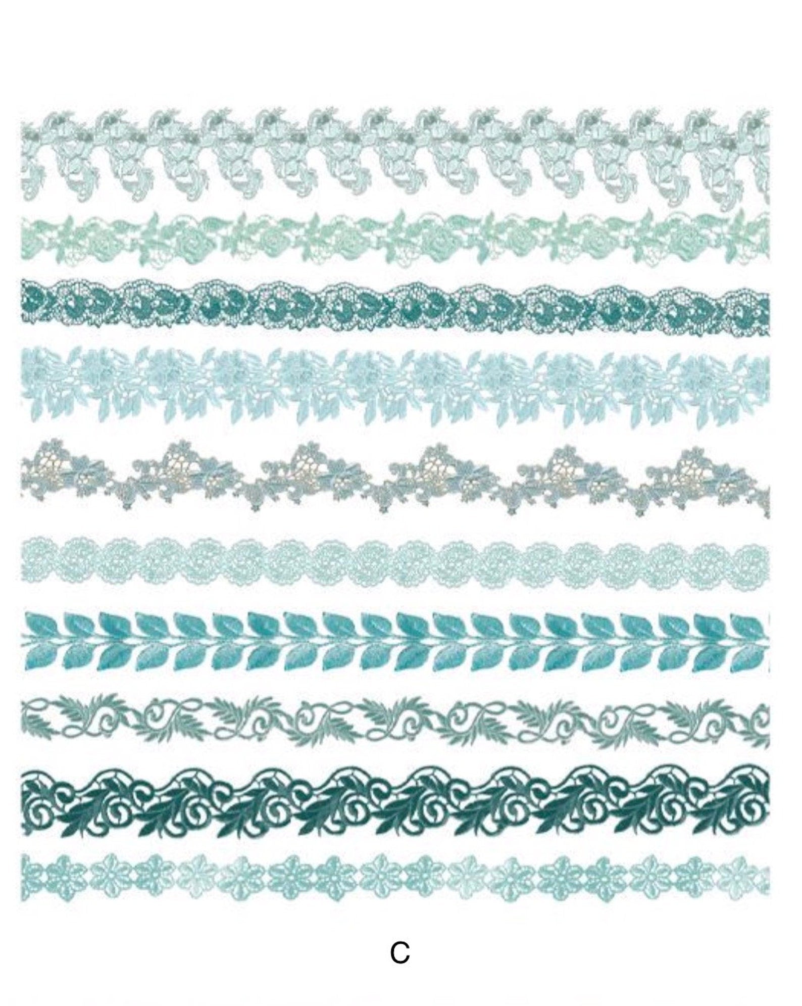 Lace Border Sticker Pack