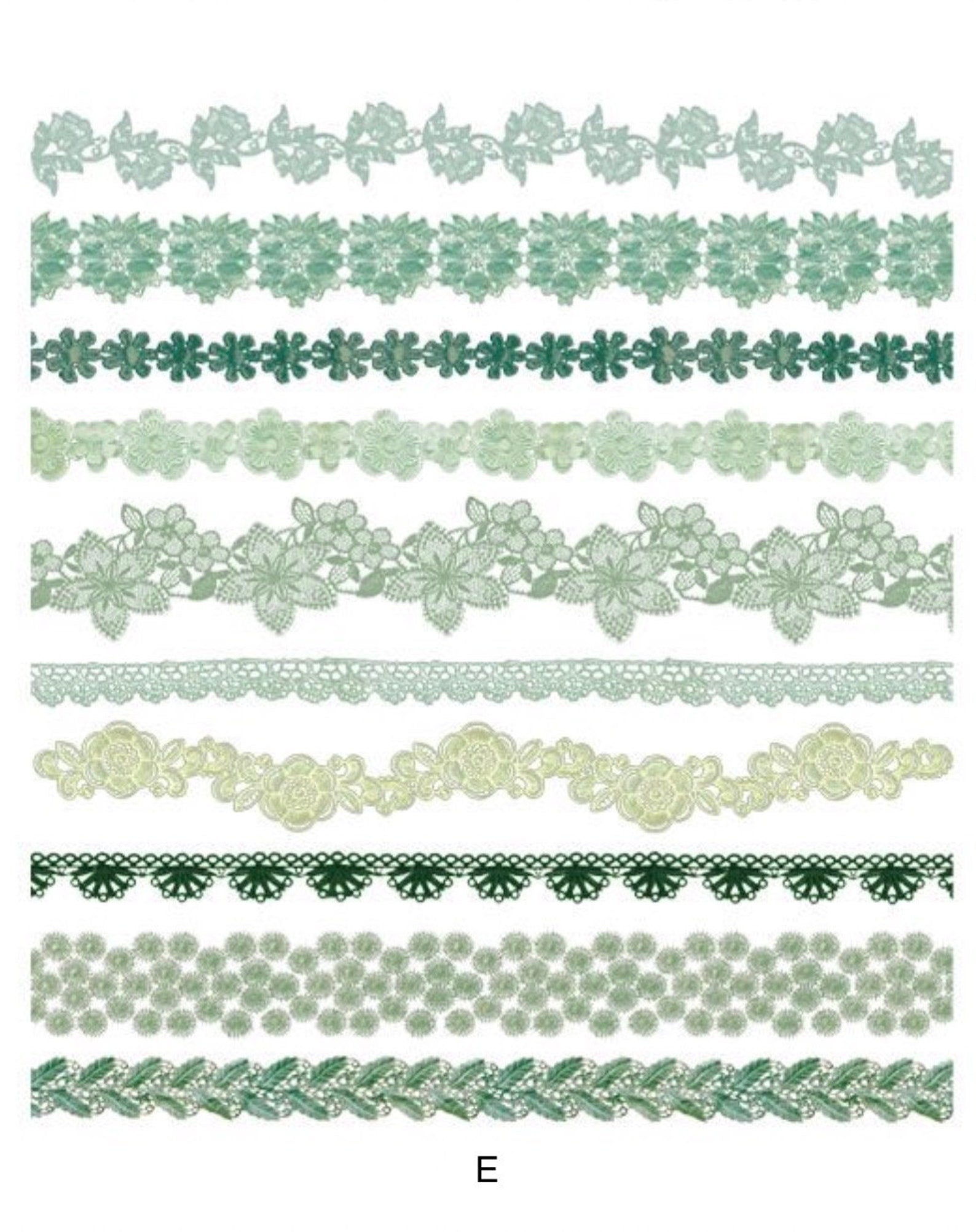 Lace Border Sticker Pack