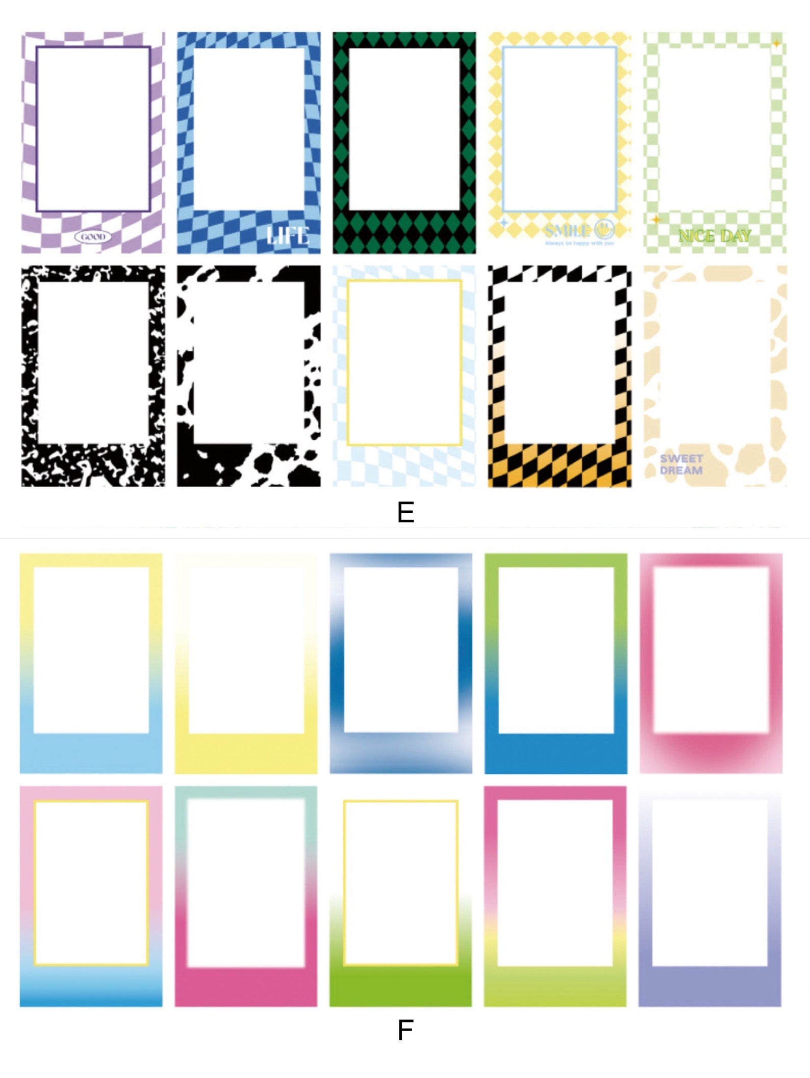 Photo Frame Deco Sticker Set