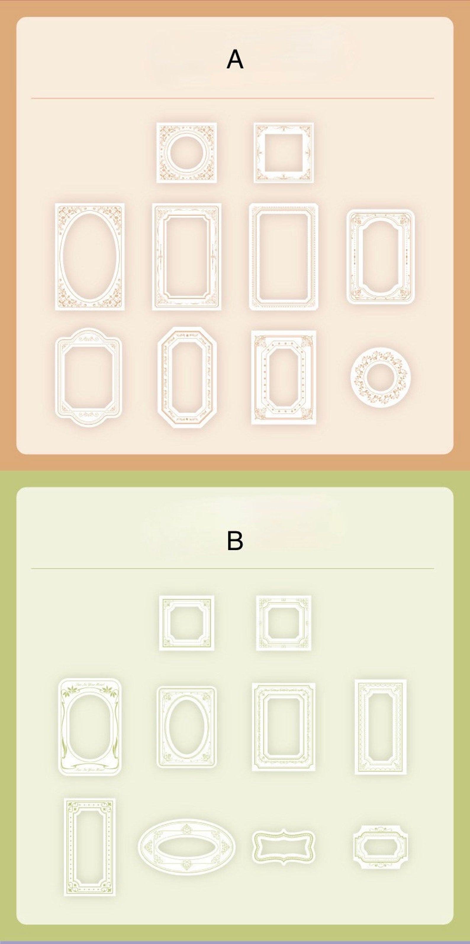 Small Lace Frame Paper