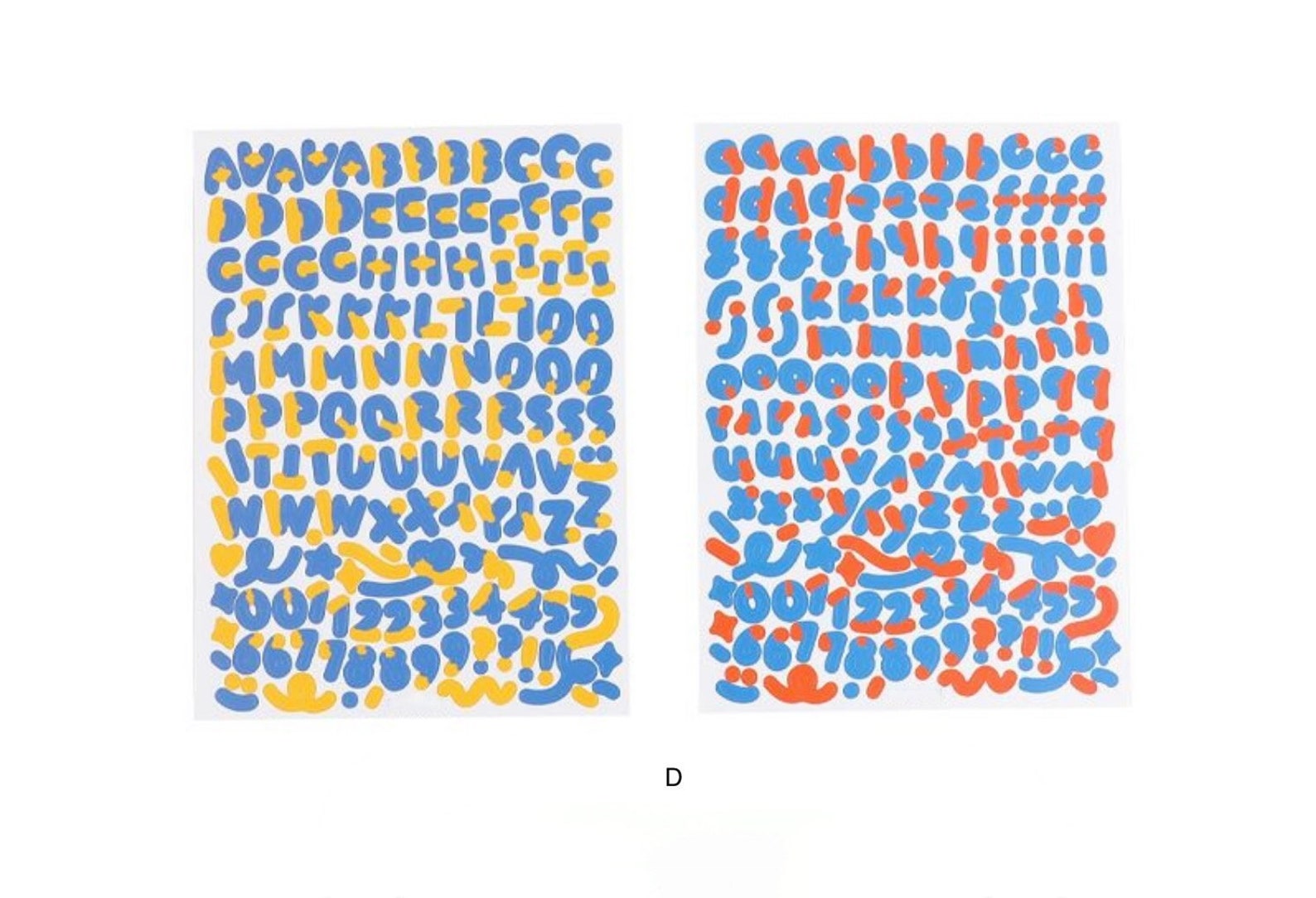 3D Alphabet Letter Sticker