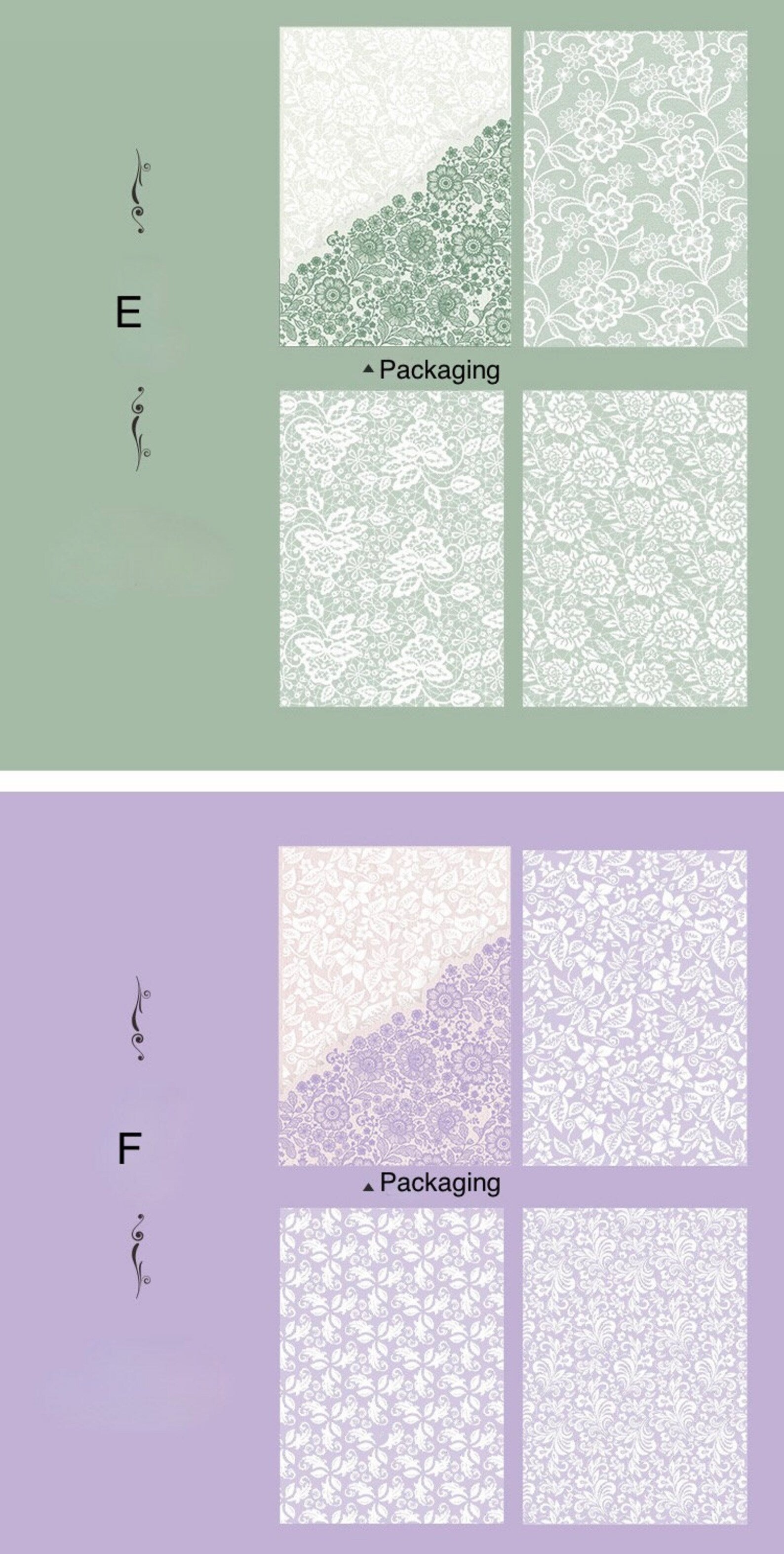 PET Lace Sticker Sheet