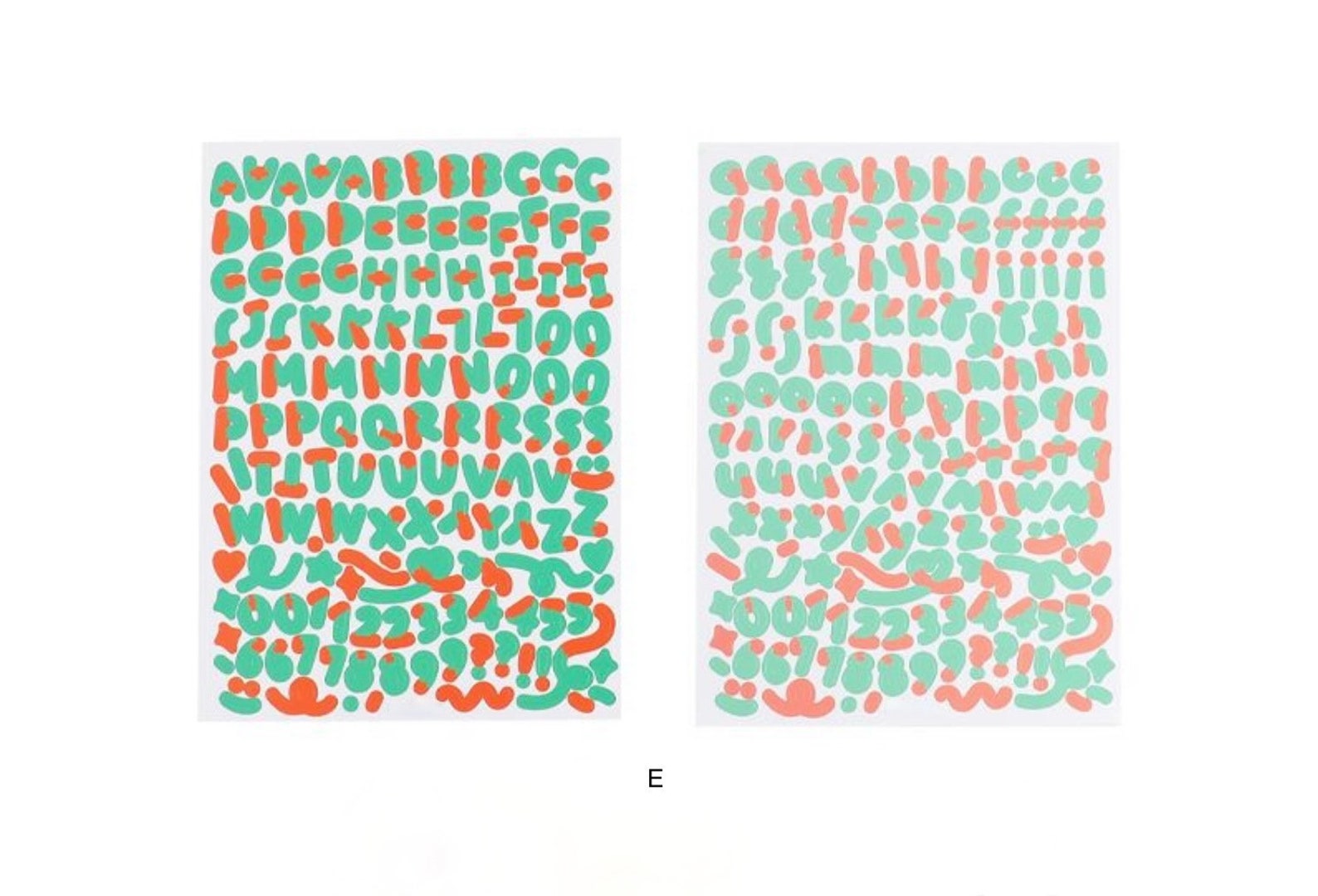 3D Alphabet Letter Sticker