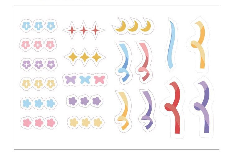 Heart Ribbon Planner stickers
