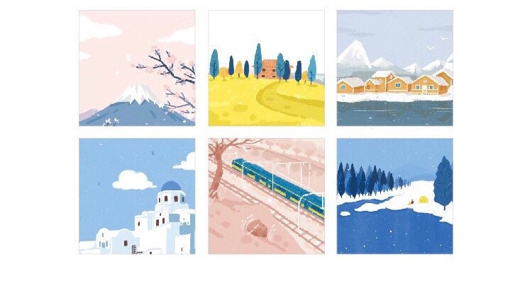 Natural Scenery Decor Paper