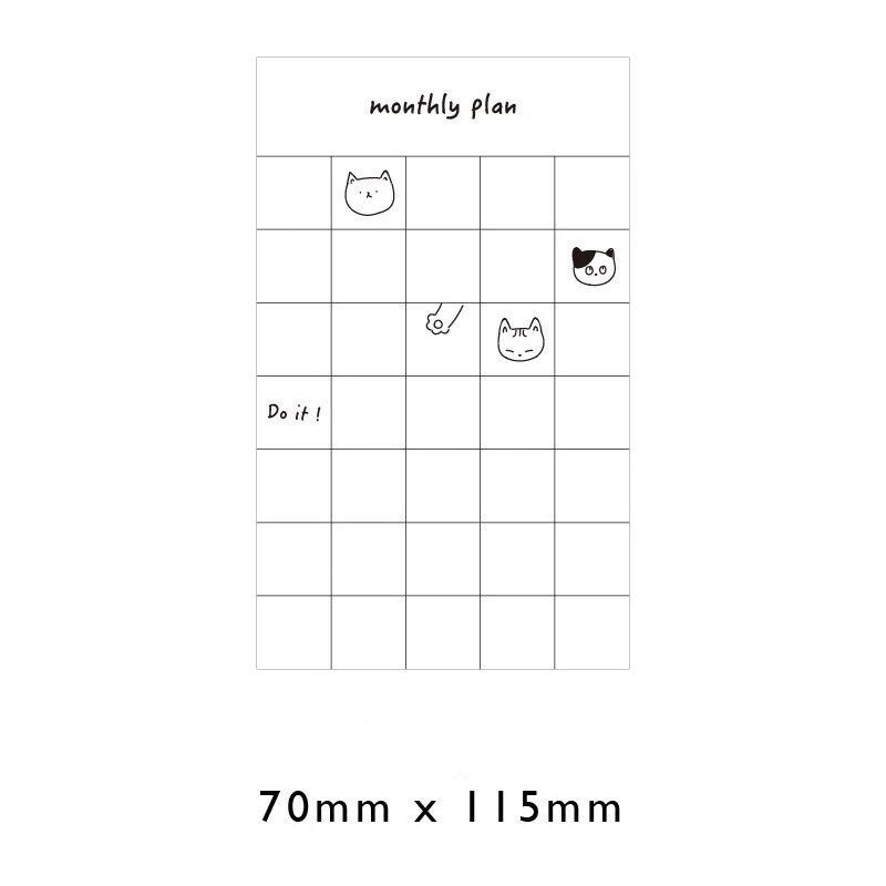 Non Sticky Plan Notepad