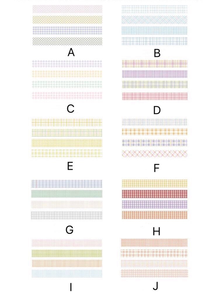Grid Washi Tape Set