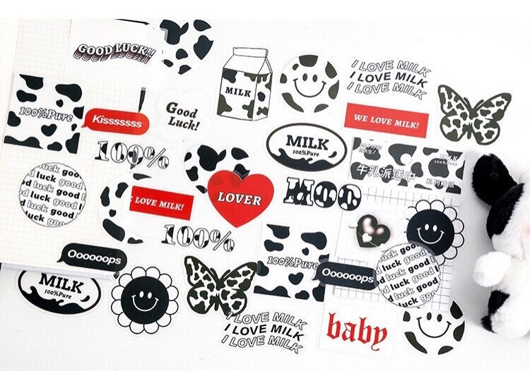PET Cow Sticker Pack