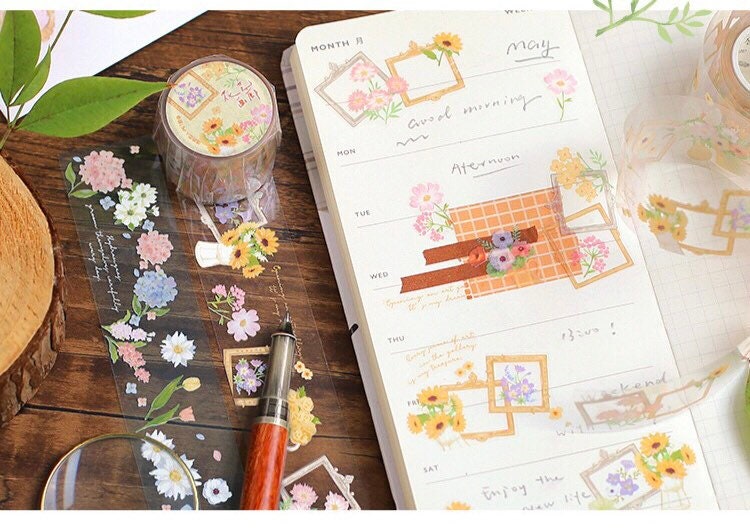 Transparent PET Bird Washi Tape