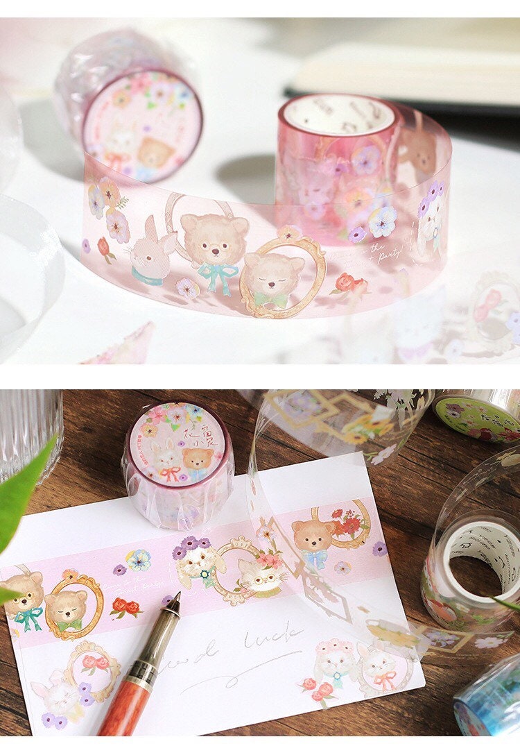 Transparent PET Bird Washi Tape