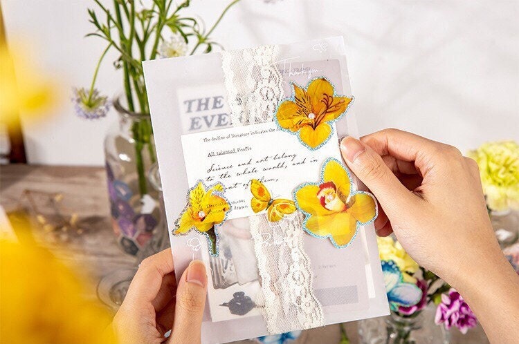 Sparkle Petals Stickers