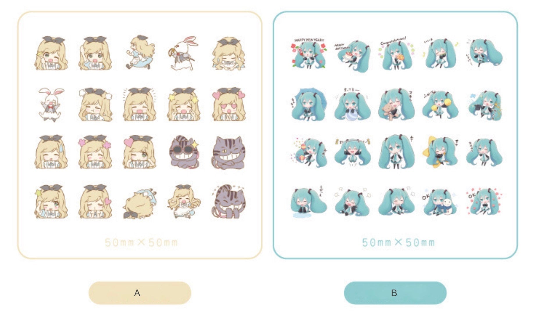 Cute Comic Girl Sticker Pack