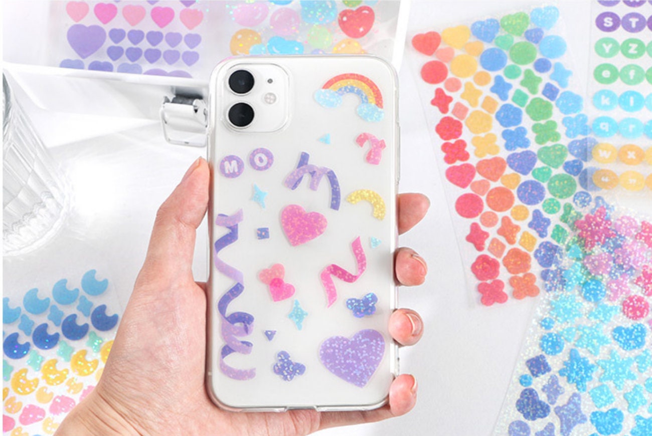 Rainbow & Ribbon Sticker Sheet