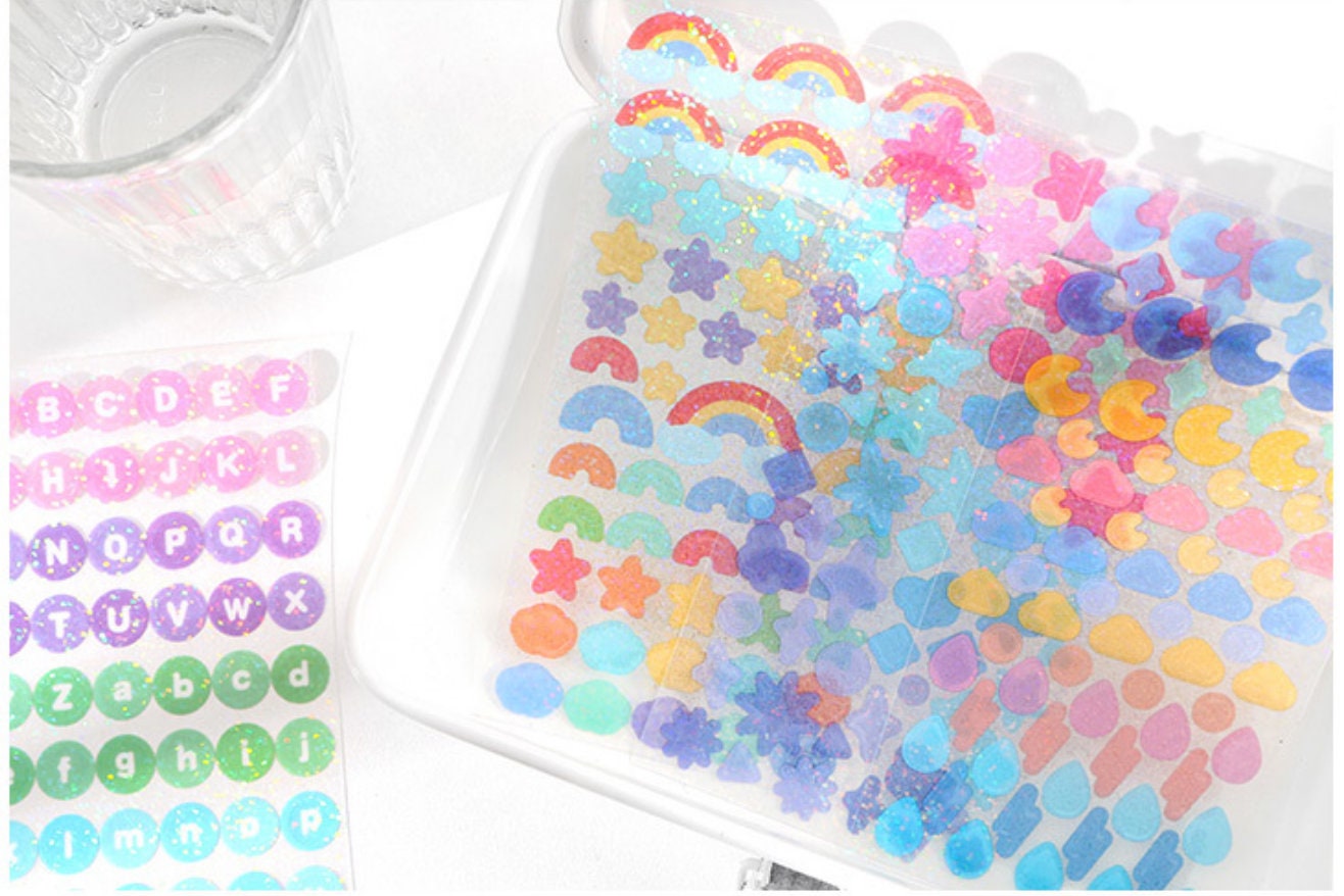 Rainbow & Ribbon Sticker Sheet