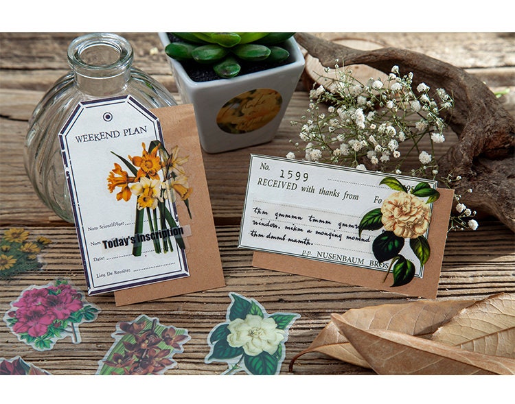 PET Botanical Sticker