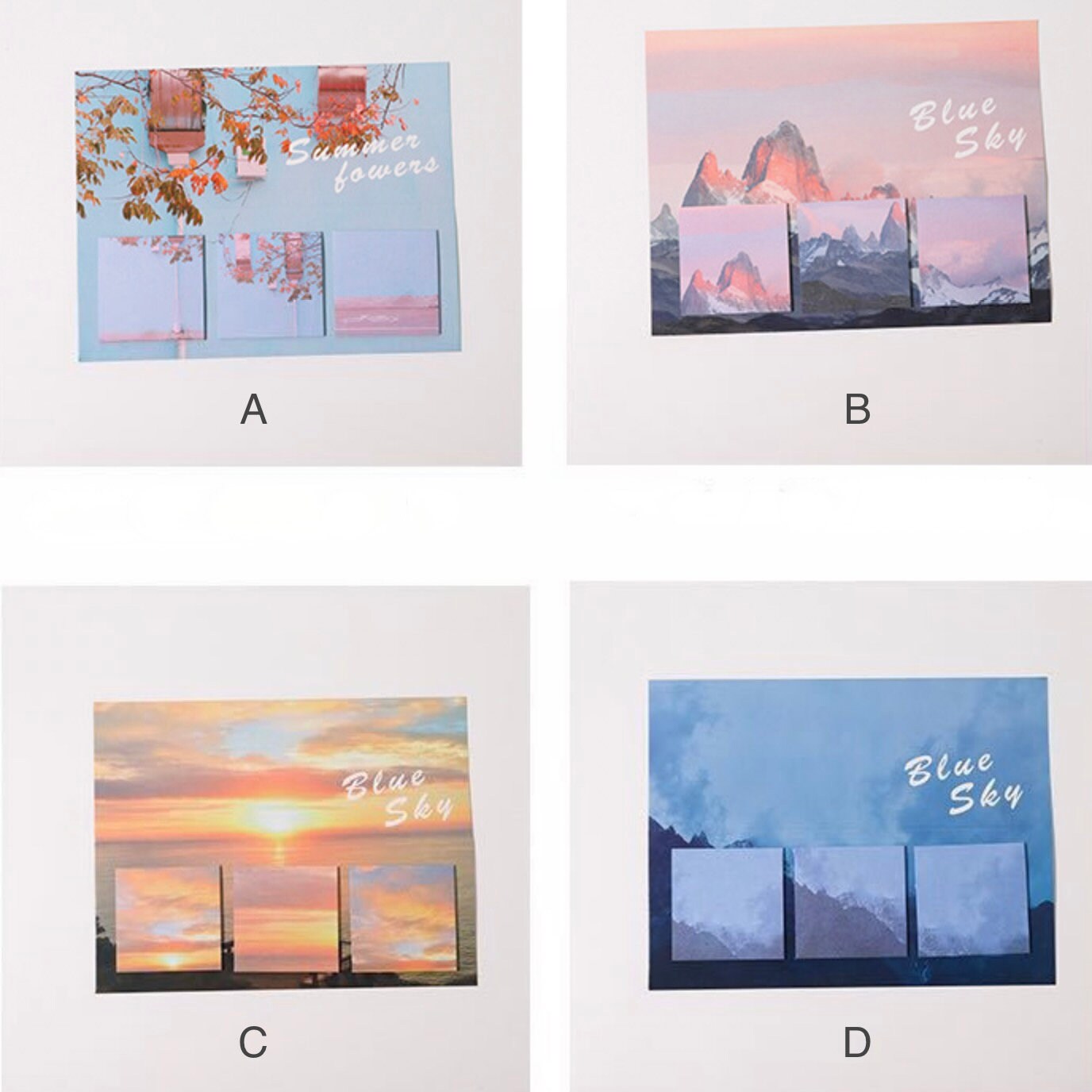 Nature scenery sticky Notepad